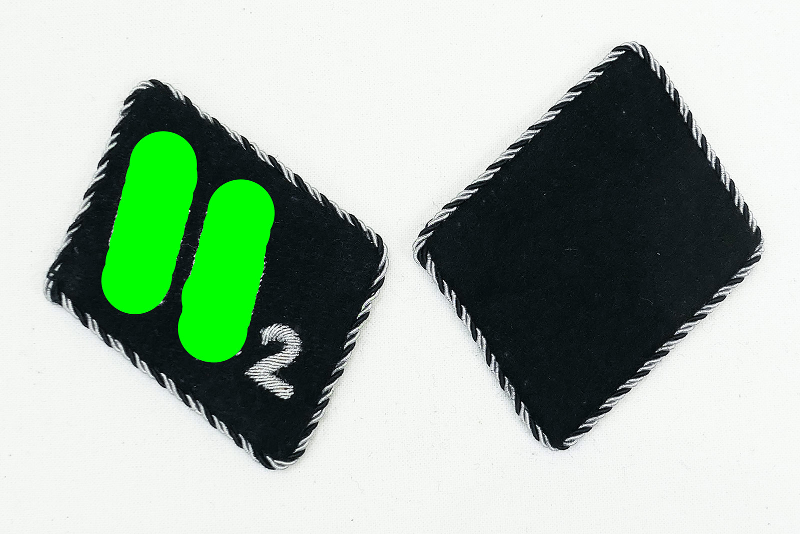 1x Pair SSVT Collar Mirror Standard 2 Germania - Verfügungstruppe