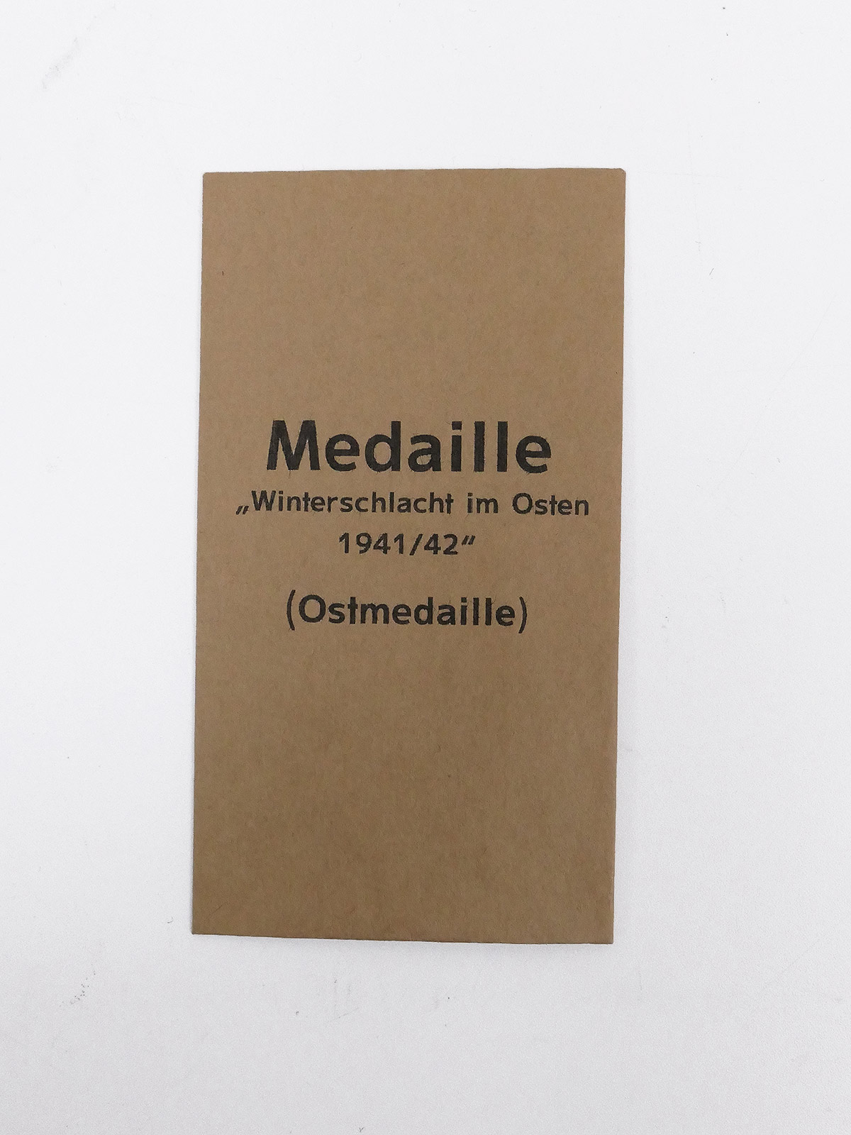 Medal Award Bag for Orders + Decorations - Medal Eastern Medal Winter Battle in the East