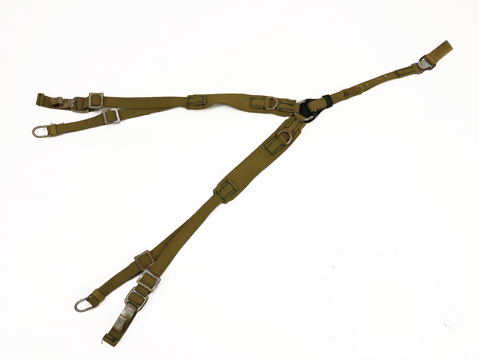 Wehrmacht DAK Afrika Korps Tropical Web Y-strap Southern Front Late War Belt Carrying Frame