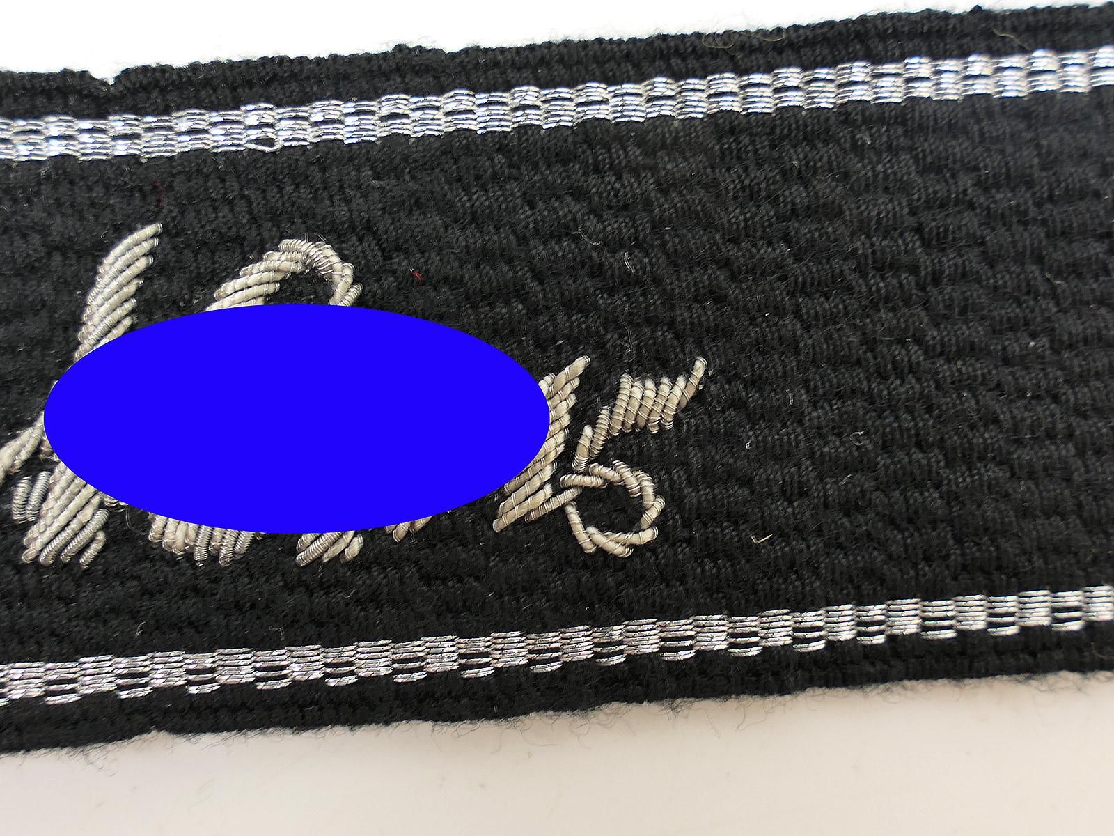 Waffen-SS armband, A.H. Leibstandarte LAH, officer’s, hand-embroidered with RZM label