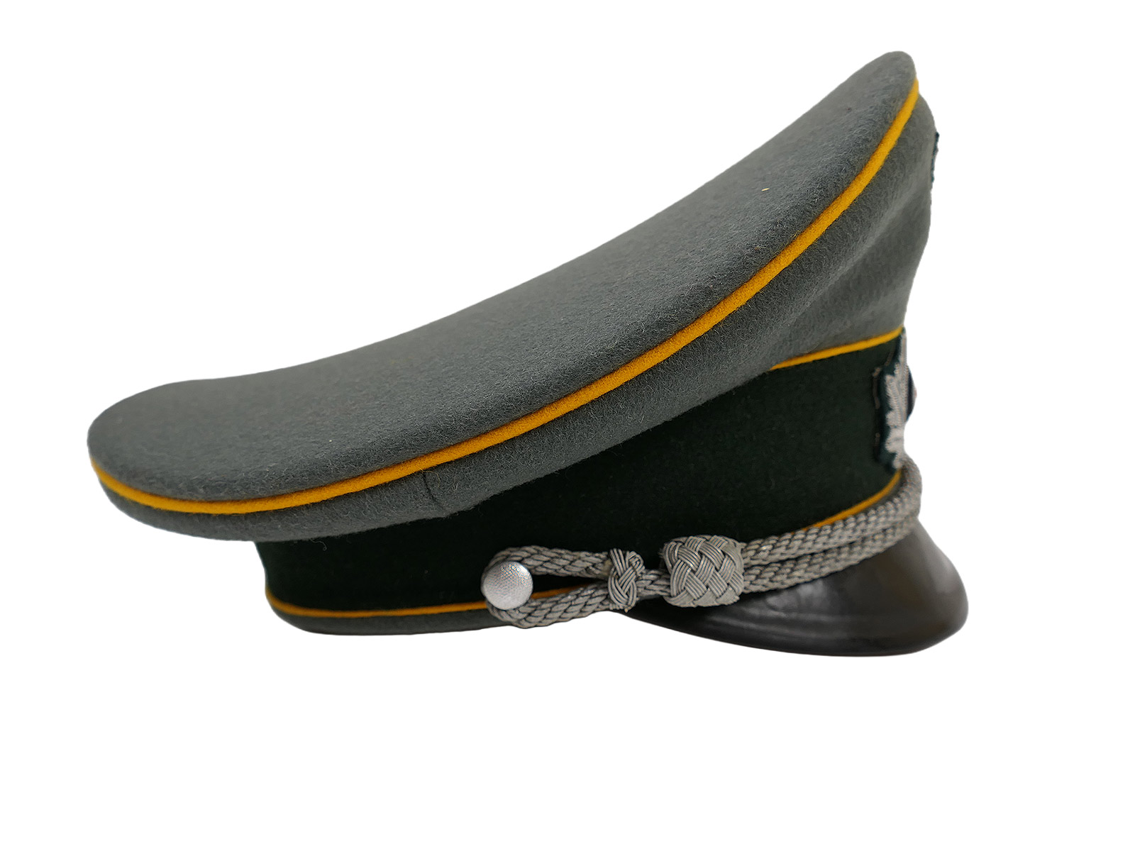 Wehrmacht peaked cap, Cavalry Regiment 6 officer’s cap with Schwedt eagle, size 56, premium museum-quality reproduction, COLLECTION