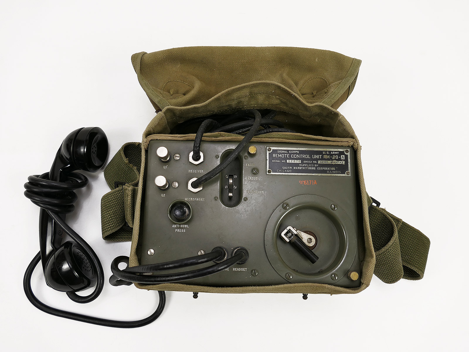 WW2 US Signal Corps Remote Control Unit RM-29 Radio / Radio Collection BATTLE WORN