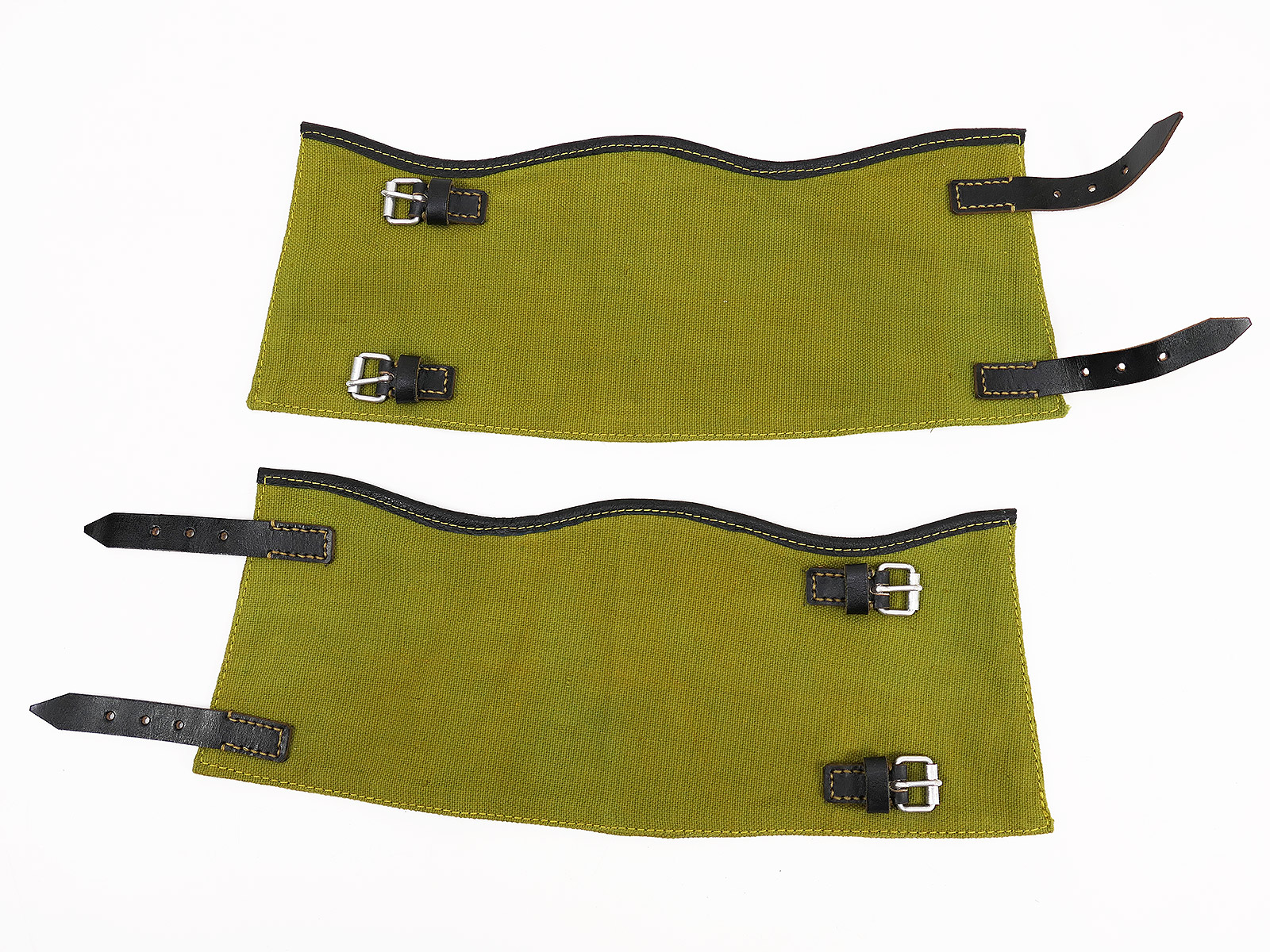 #4/ Wehrmacht-style pair of vintage gaiters * Handcrafted * for lace-up boots 