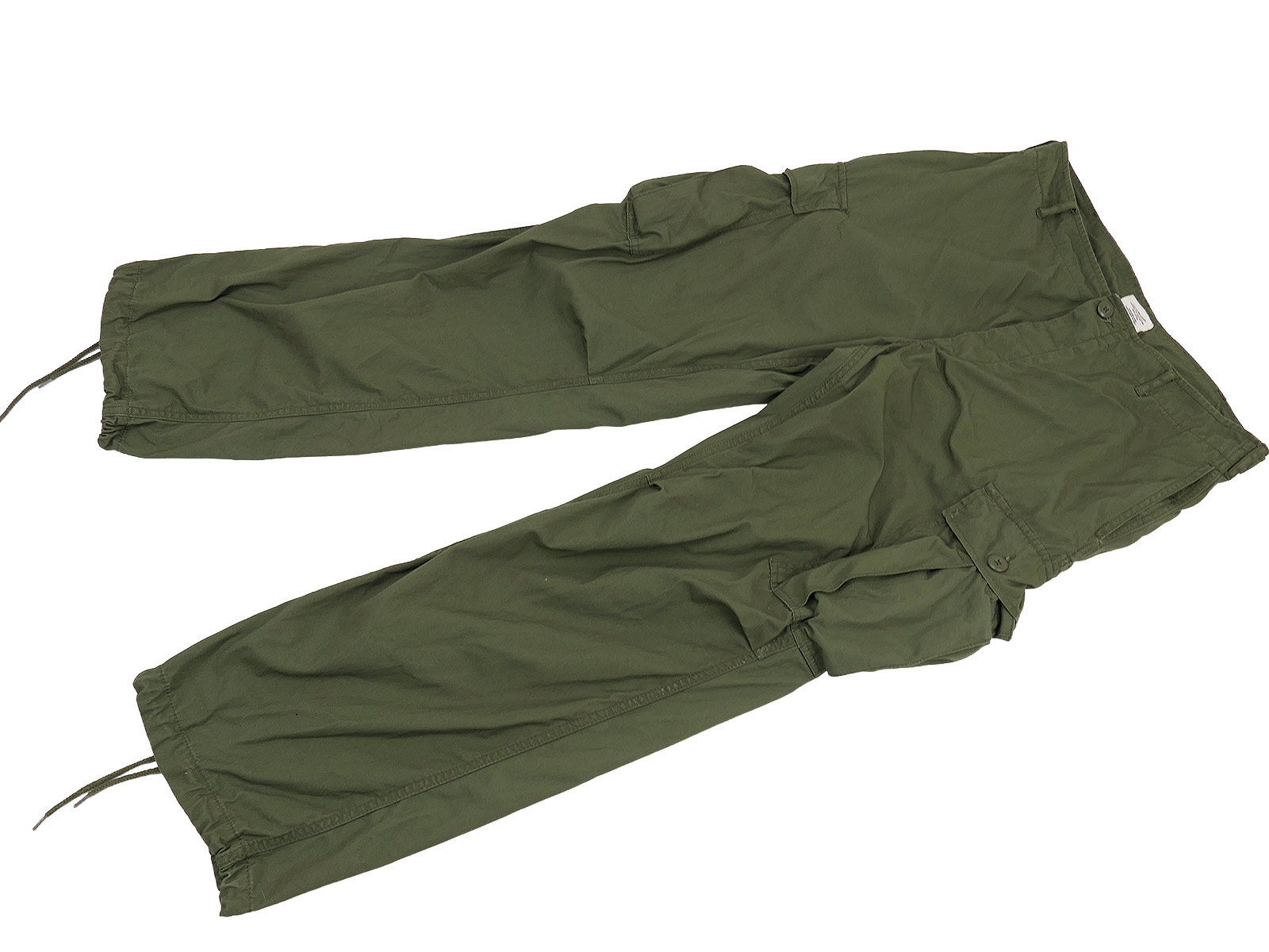 One-off item – film prop: US Army field trousers, Jungle Pants M64, Vietnam, olive, MEDIUM, regular fit.