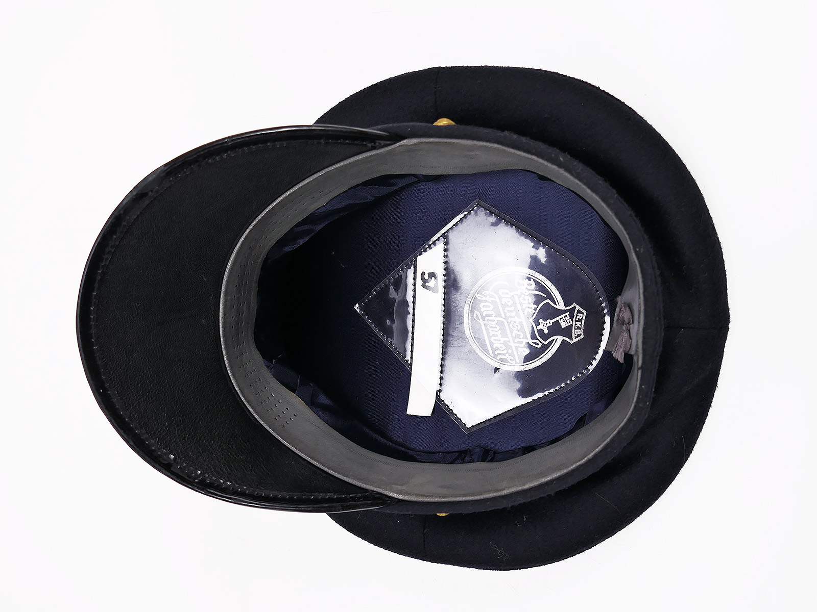Antique naval cap ‘ADMIRAL’ with original trimmings (cap eagle and cockade) COLLECTION
