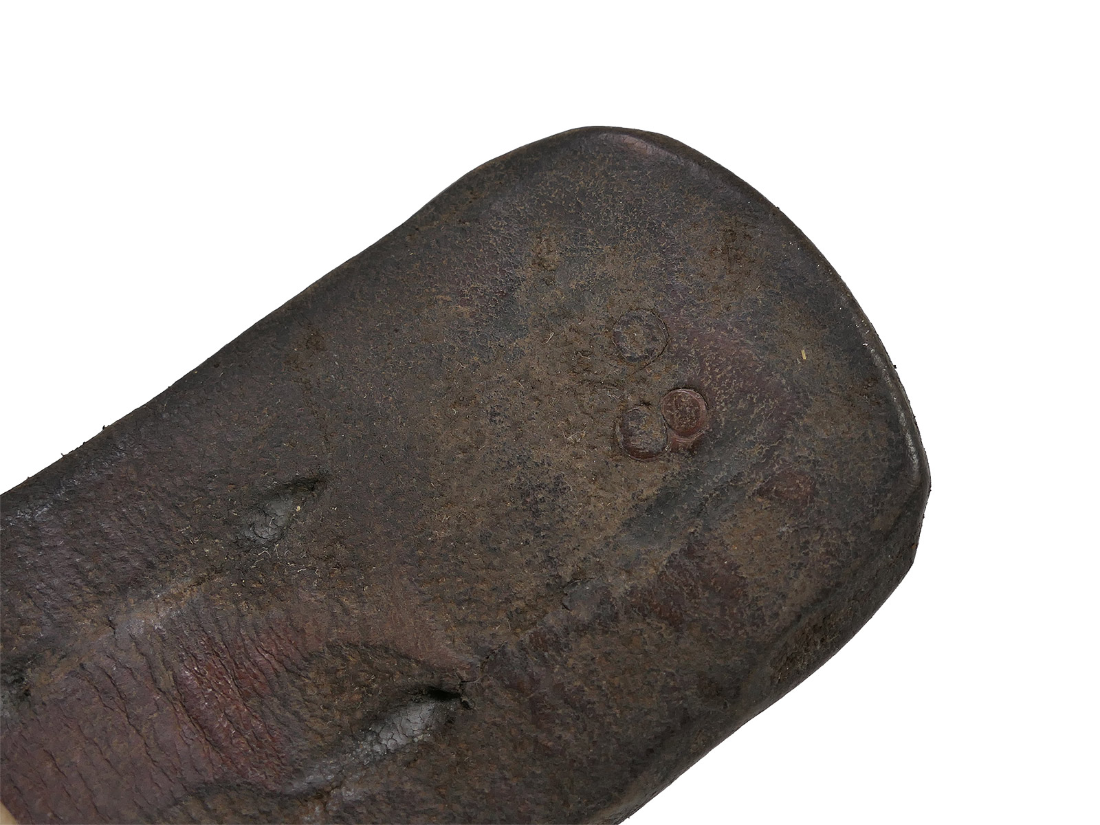 Wehrmacht / Luftwaffe belt / belt strap, leather belt, 98 cm, dated 1938, COLLECTION BATTLE WORN