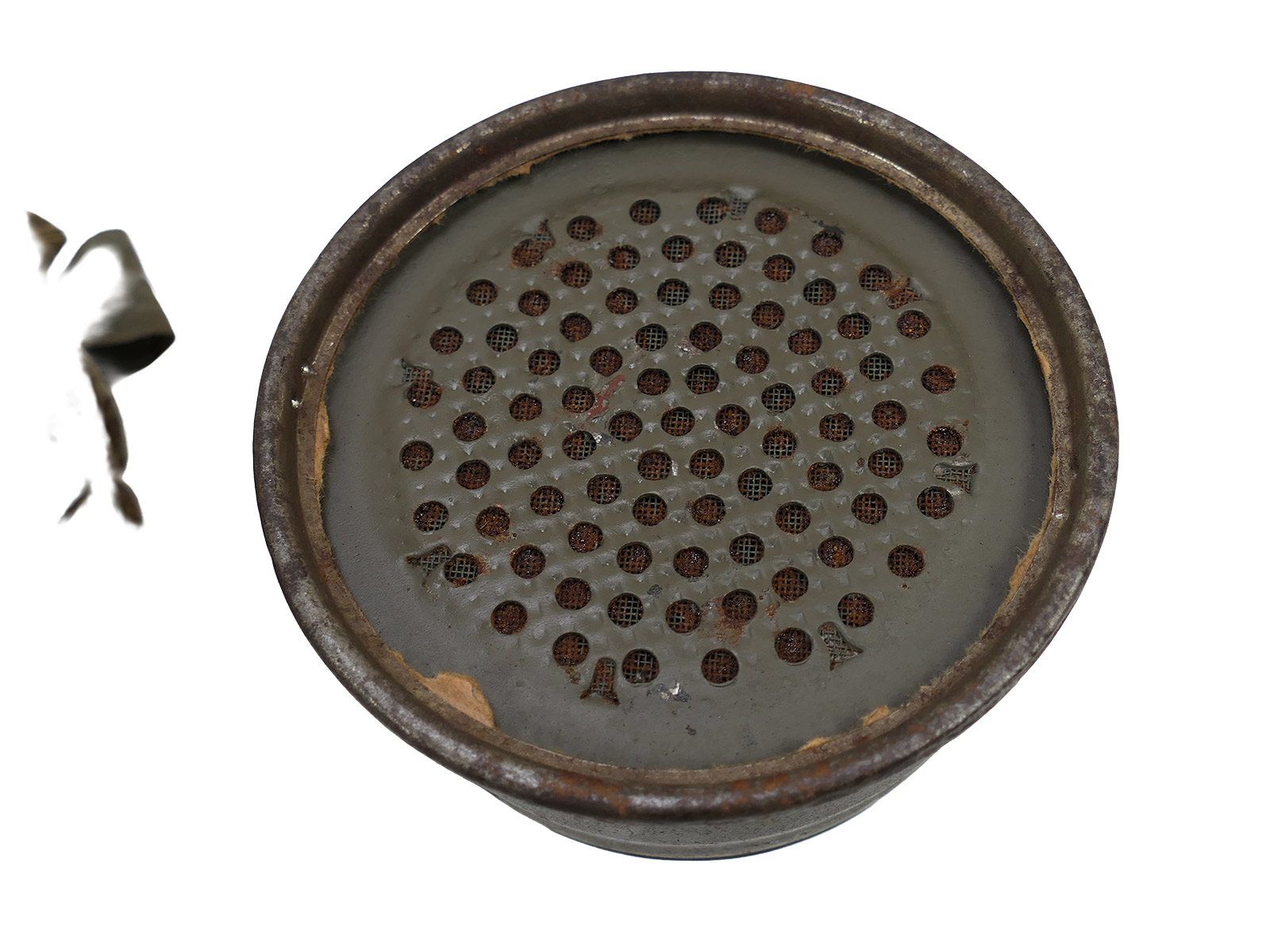 WK1 Original Leather Gas Mask M17 + Filter in Original Carry Case – COLLECTION BATTLE WORN