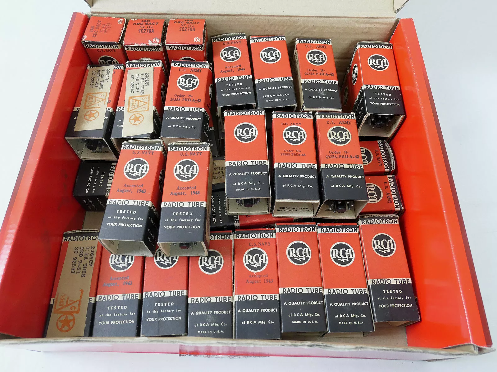 s-l1600-4qB4pGDFzR8VfJ 1x RCA Radiotron radio tube radio tube 2J6AC7 radio tube