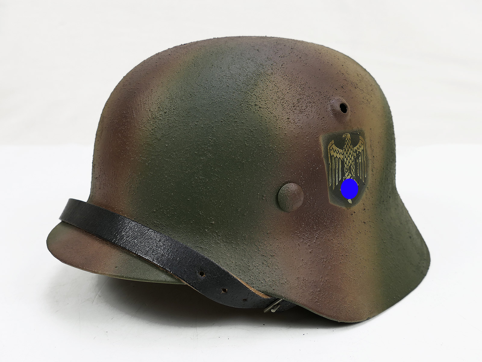 #94 Wehrmacht WEST FRONT NORMANDY camouflage steel helmet M35 M40 rough camouflage helmet size 57/58