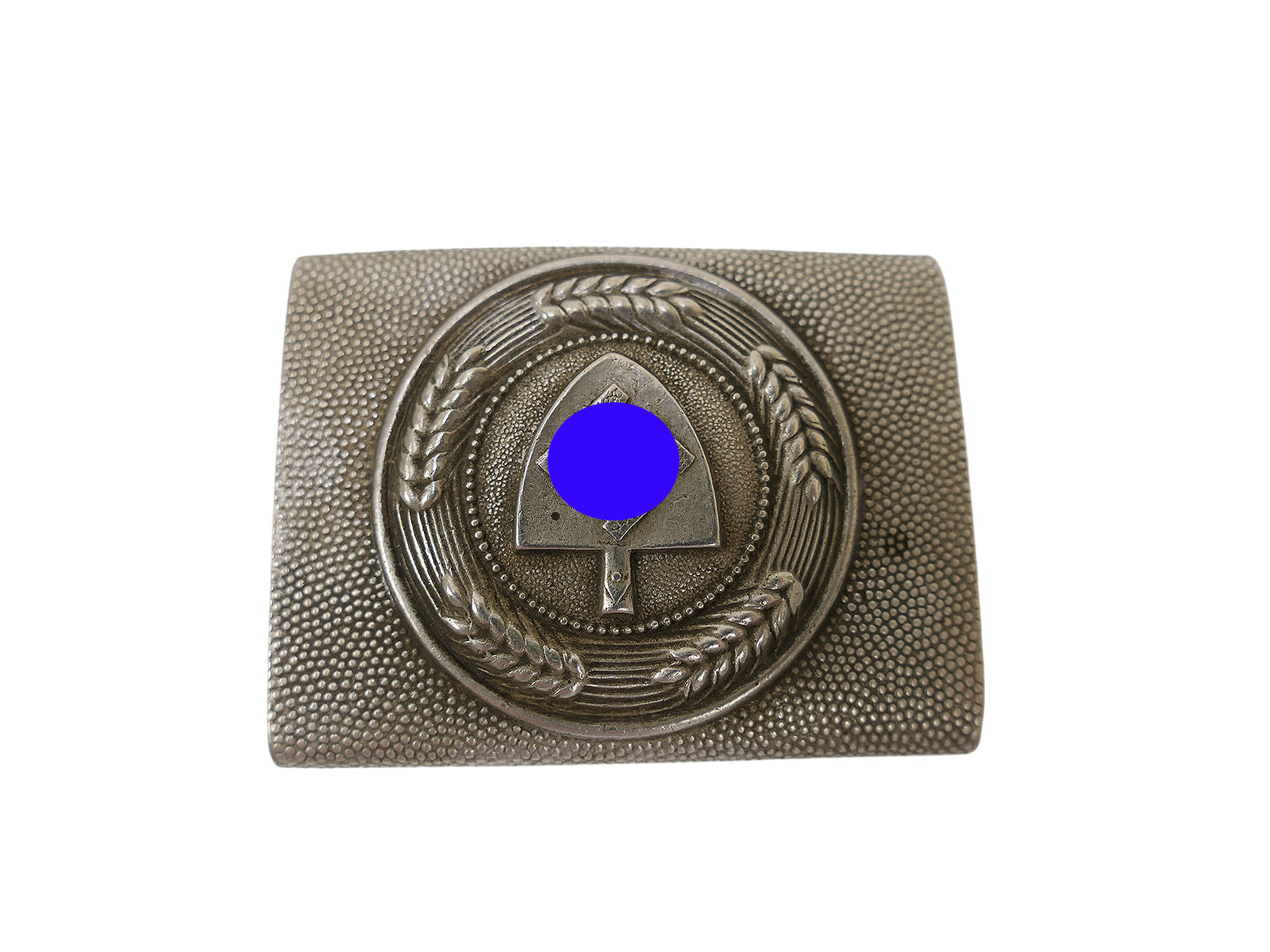 One-off item – Aluminium RAD Reichsarbeitsdienst belt buckle, antique finish 