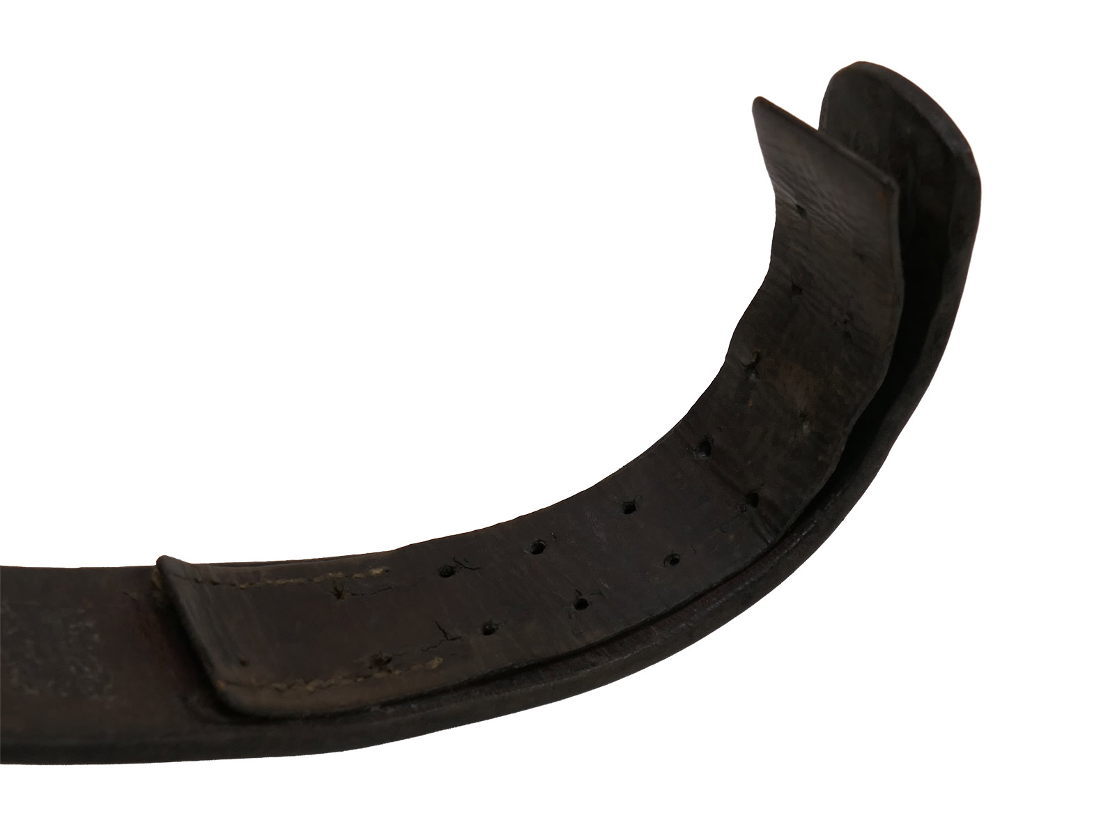 Wehrmacht / Luftwaffe belt / belt strap, leather belt, 98 cm, dated 1938, COLLECTION BATTLE WORN