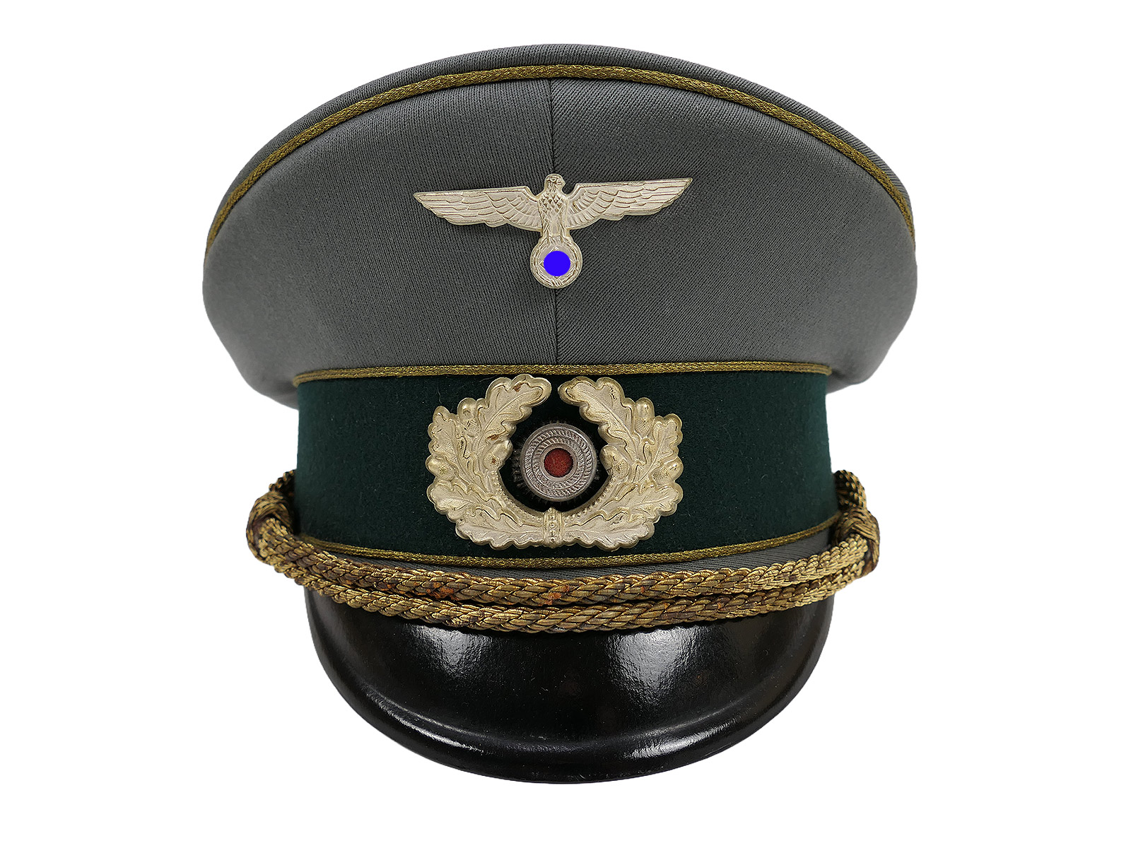 Wehrmacht Early Field Cap, General’s Size 57, Premium Museum-quality reproduction with original silver trim – COLLECTION
