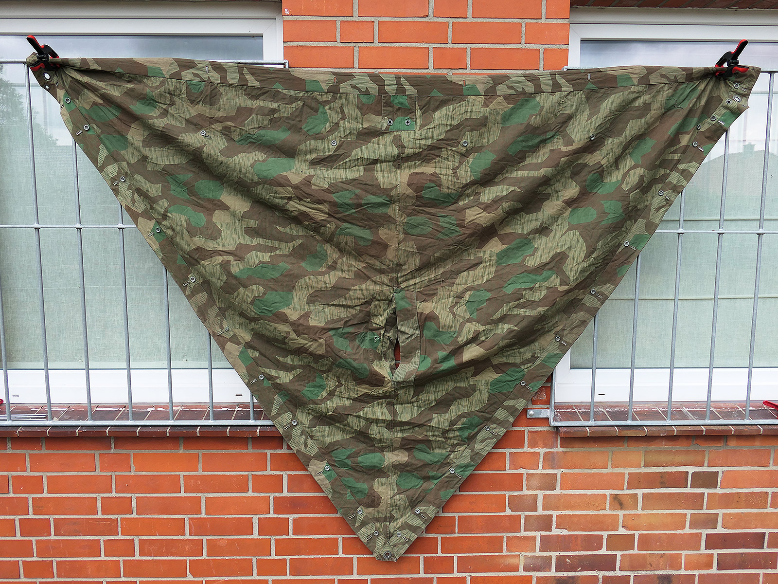 Original Wehrmacht M31 tent canvas, splinter camouflage – WAREI PATENTZELTE tent fabric, camouflage tent fabric – TOP