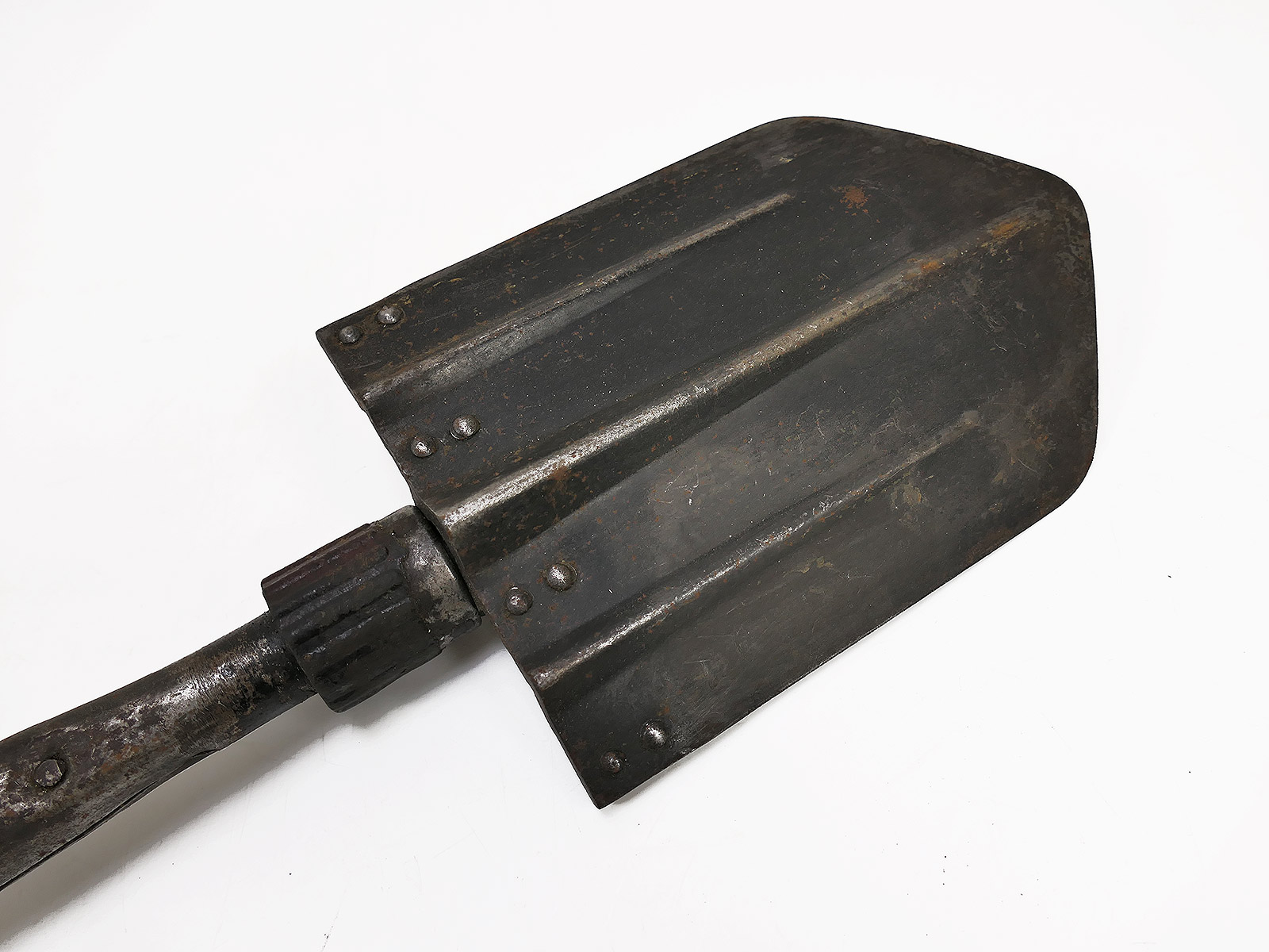 WW2 Wehrmacht Original Folding Spade with Folding Spade Bag, Model 1 Spade Bag COLLECTION