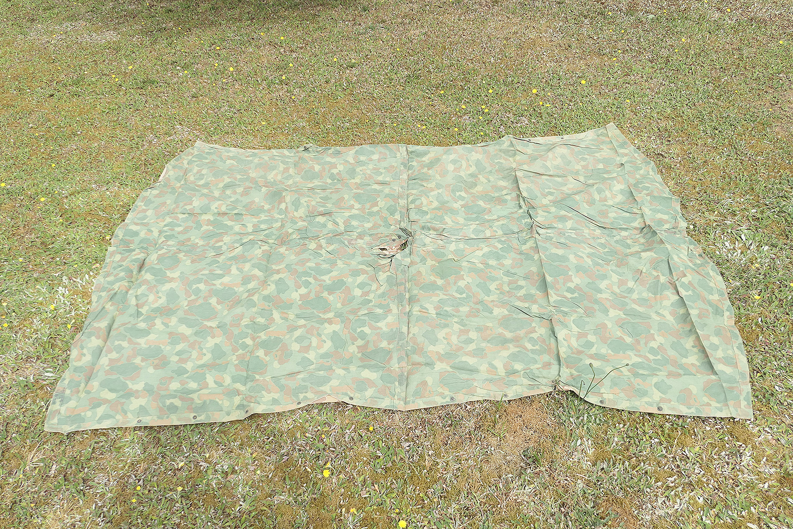 P1530620 #AD USMC MARINES WW2 Pacific Poncho camouflage 1944 Duck hunter Jungle shelter