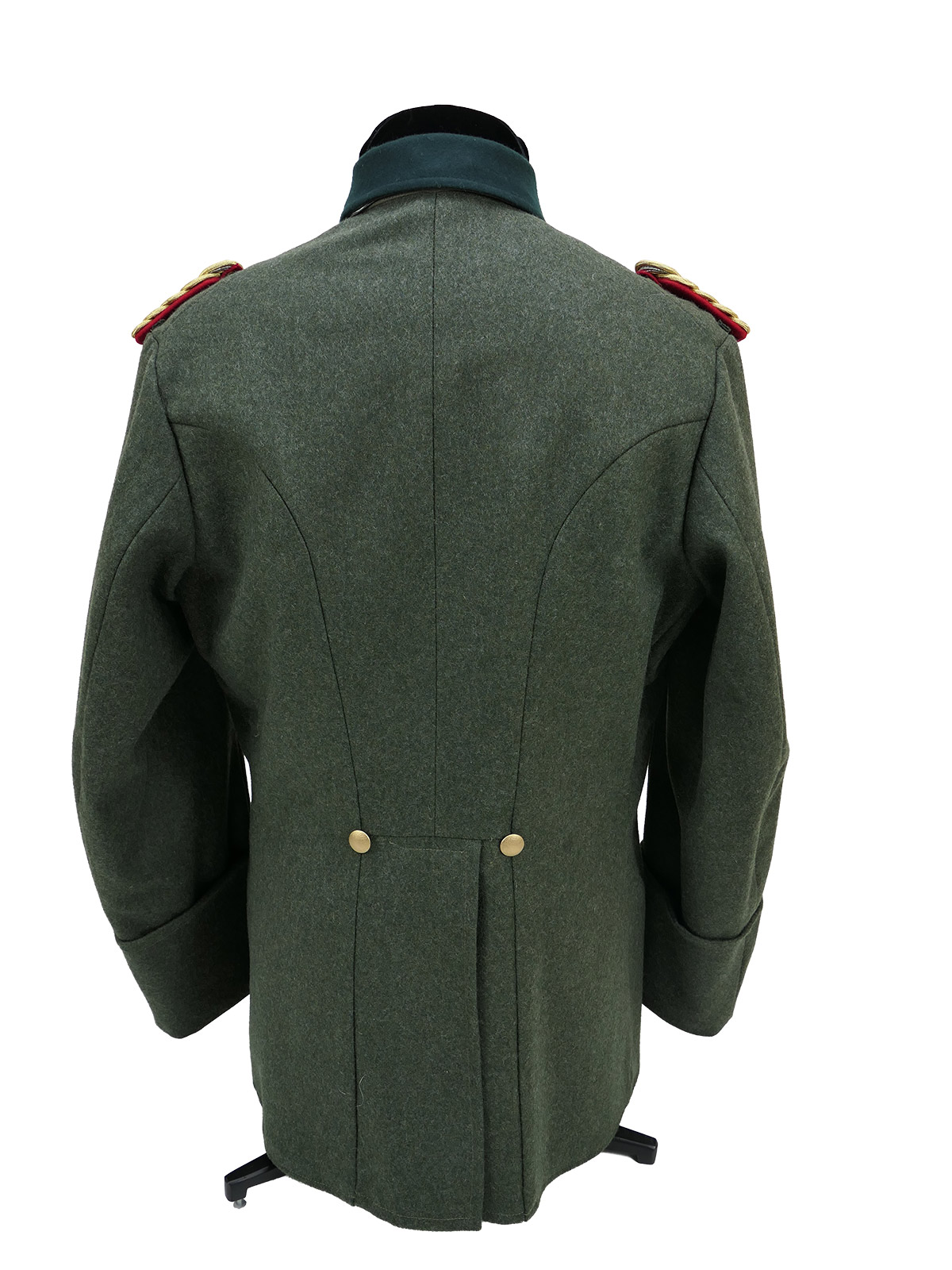 Wehrmacht M36 uniform field tunic, General’s Grade 54, with Knight’s Cross of the Pour le Mérite and the Spain Cross, worn