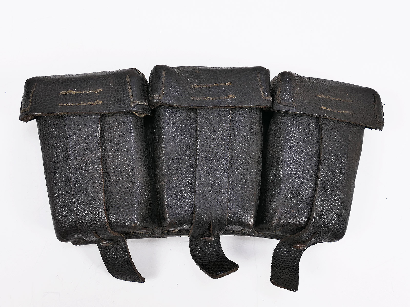 One-off item – Wehrmacht K98 3-round cartridge pouch, black, ORIGINAL, Ref. No. COLLECTION