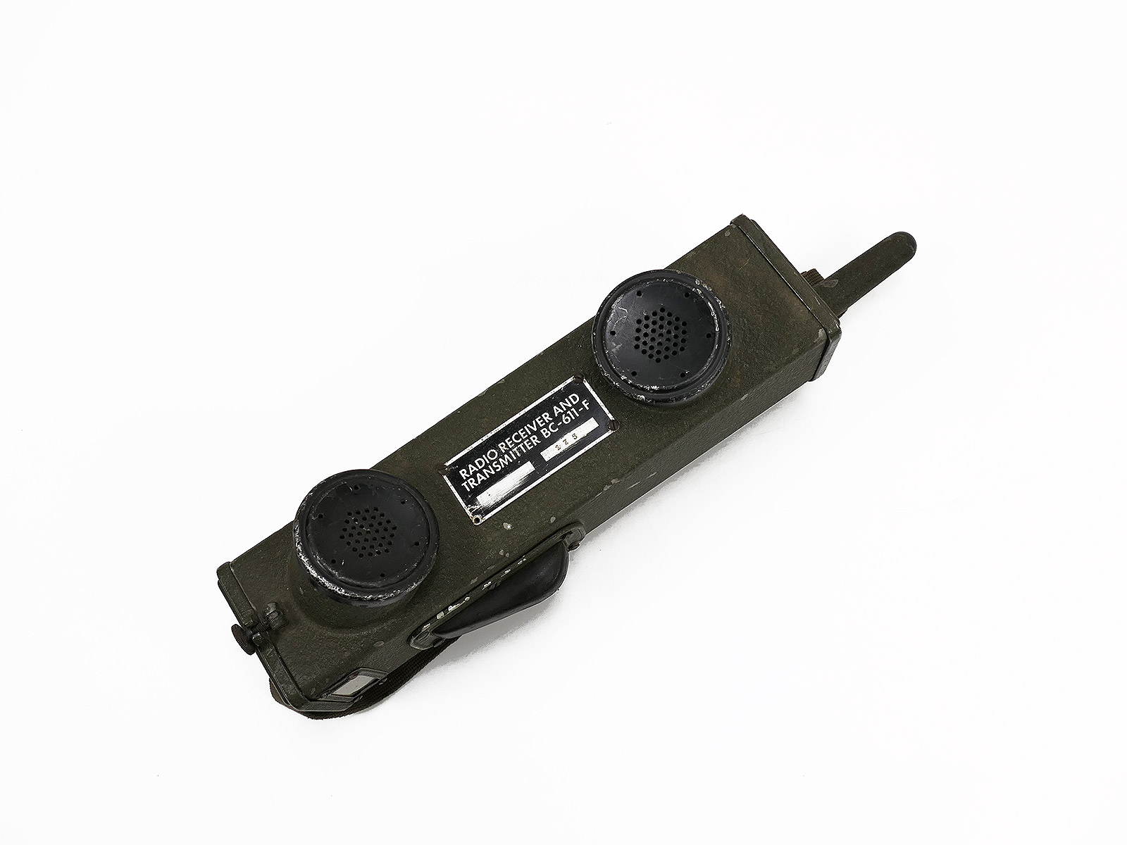 Type US ARMY WW2 Radio Handie Talkie Radio Receiver / Transmitter BC-611 F / Collection BATTLE WORN