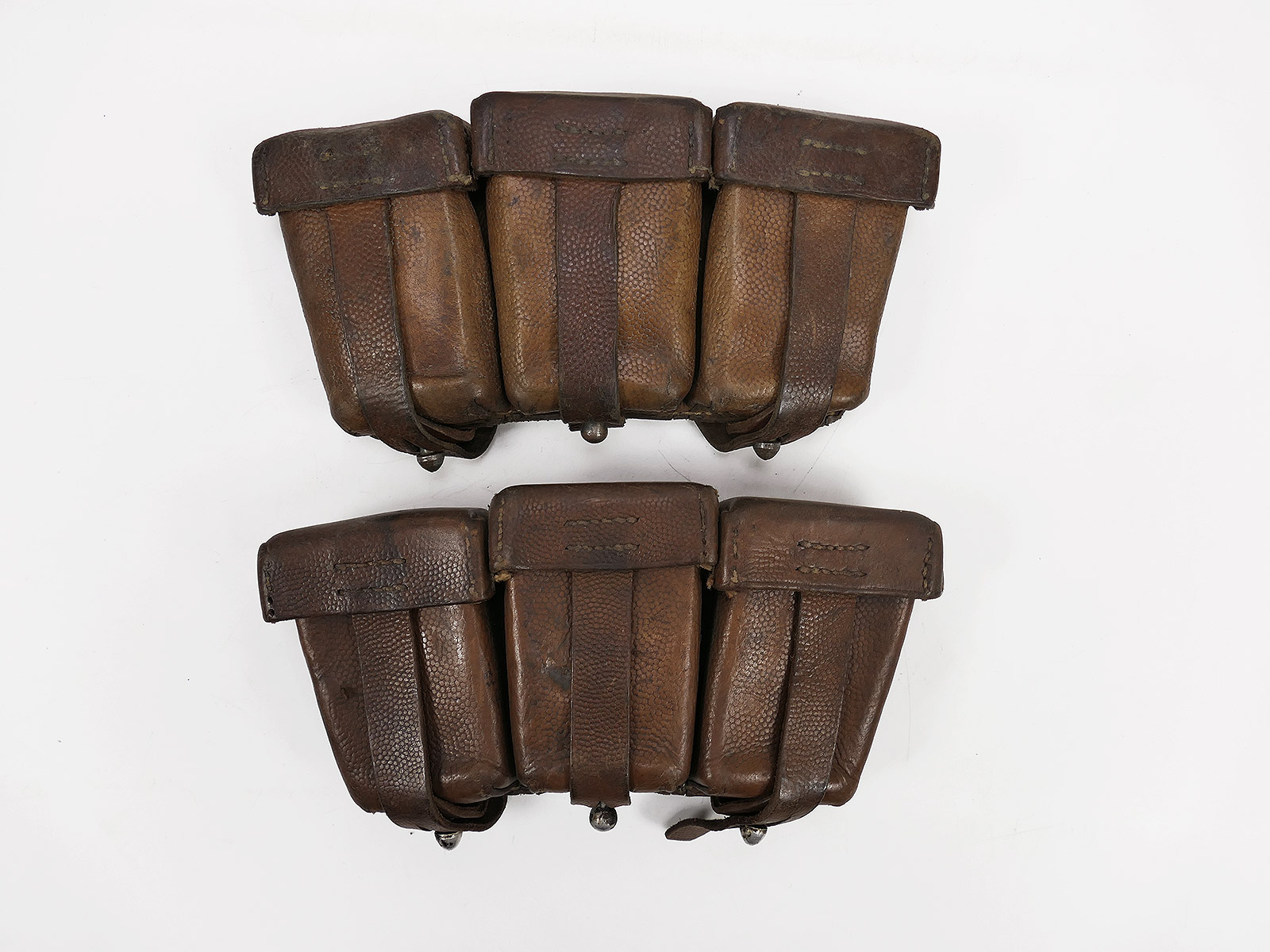 #Y PAAR Karabiner K98 cartridge pouch BROWN ORIGINAL Luftwaffe / Tropics / Africa Corps #Y PAAR Karabiner K98 cartridge pouch BROWN ORIGINAL Luftwaffe / Tropics / Africa Corps