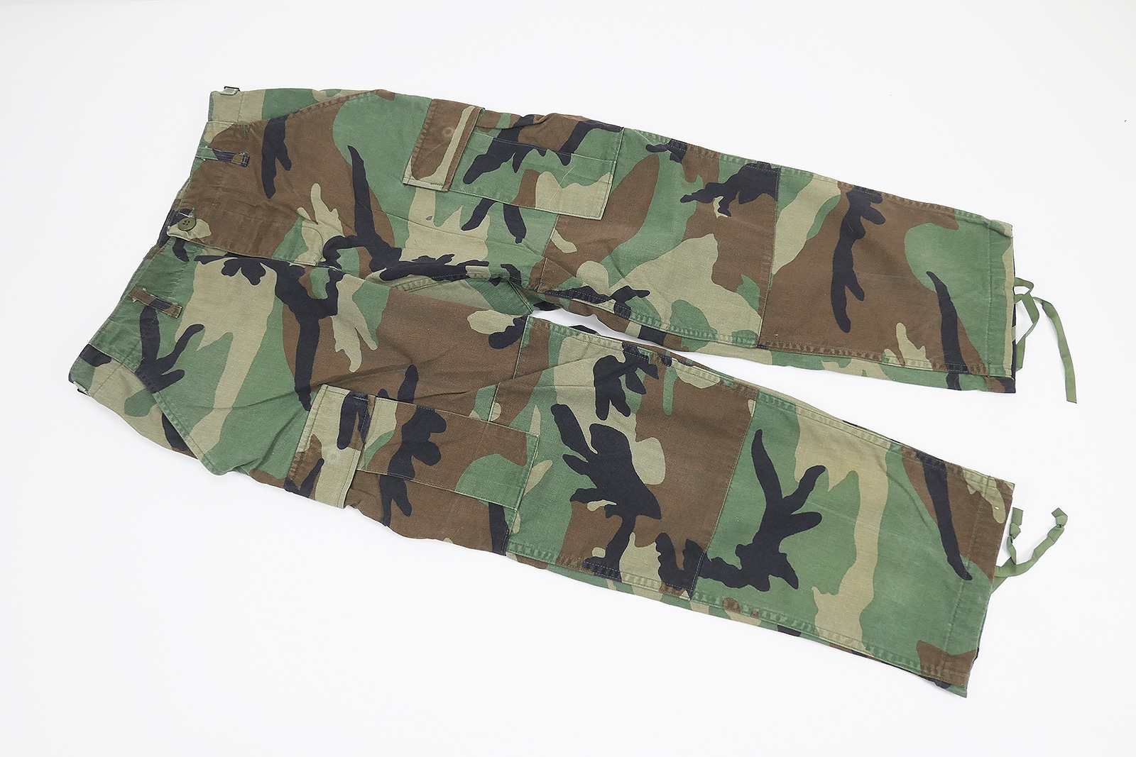 #16 US Army BDU Field Trousers Combat Trousers Camouflage Woodland Camouflage Trousers Small X-short