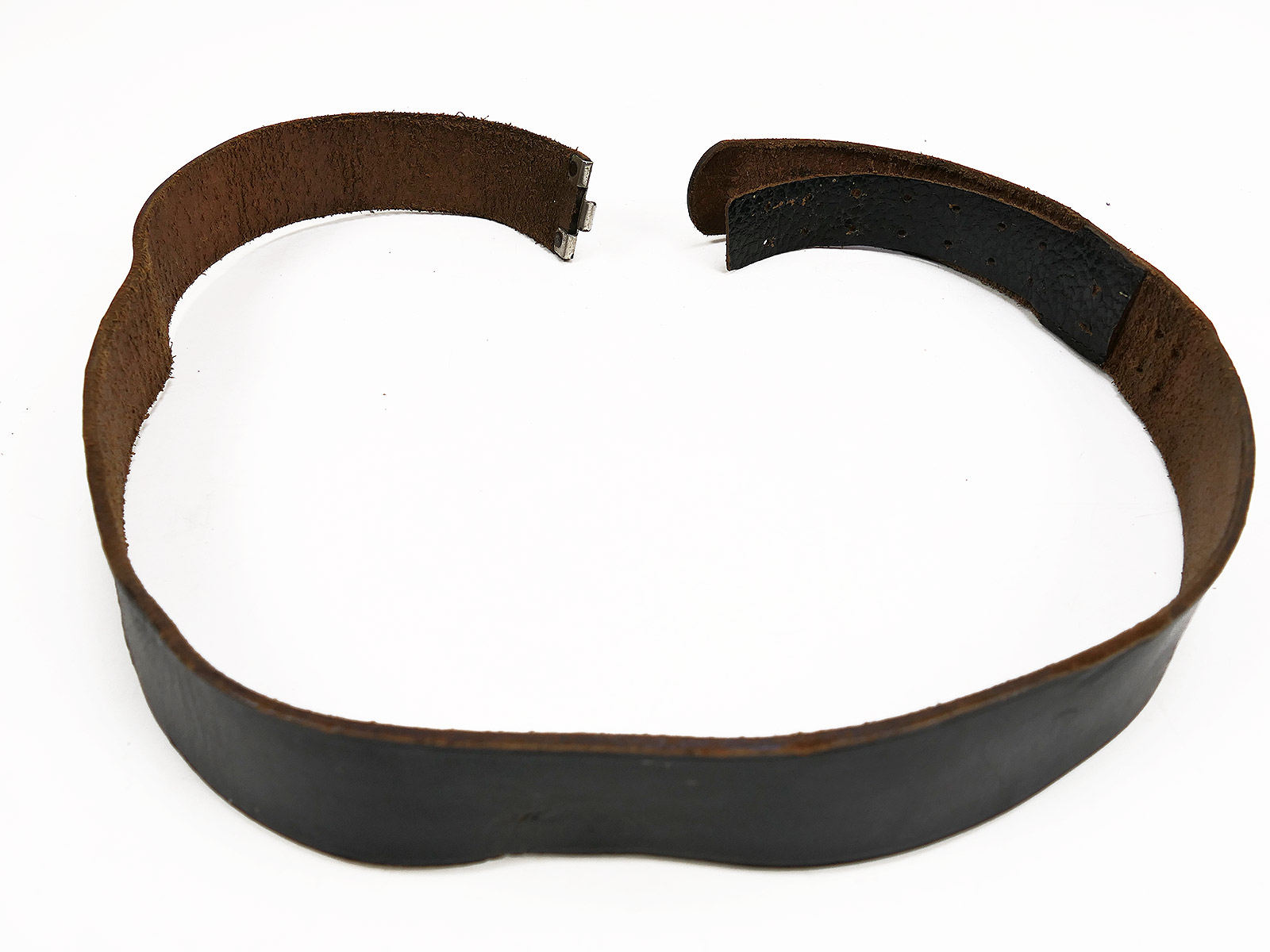 Vintage leather belt / belt strap, 110cm, COLLECTION BATTLE WORN