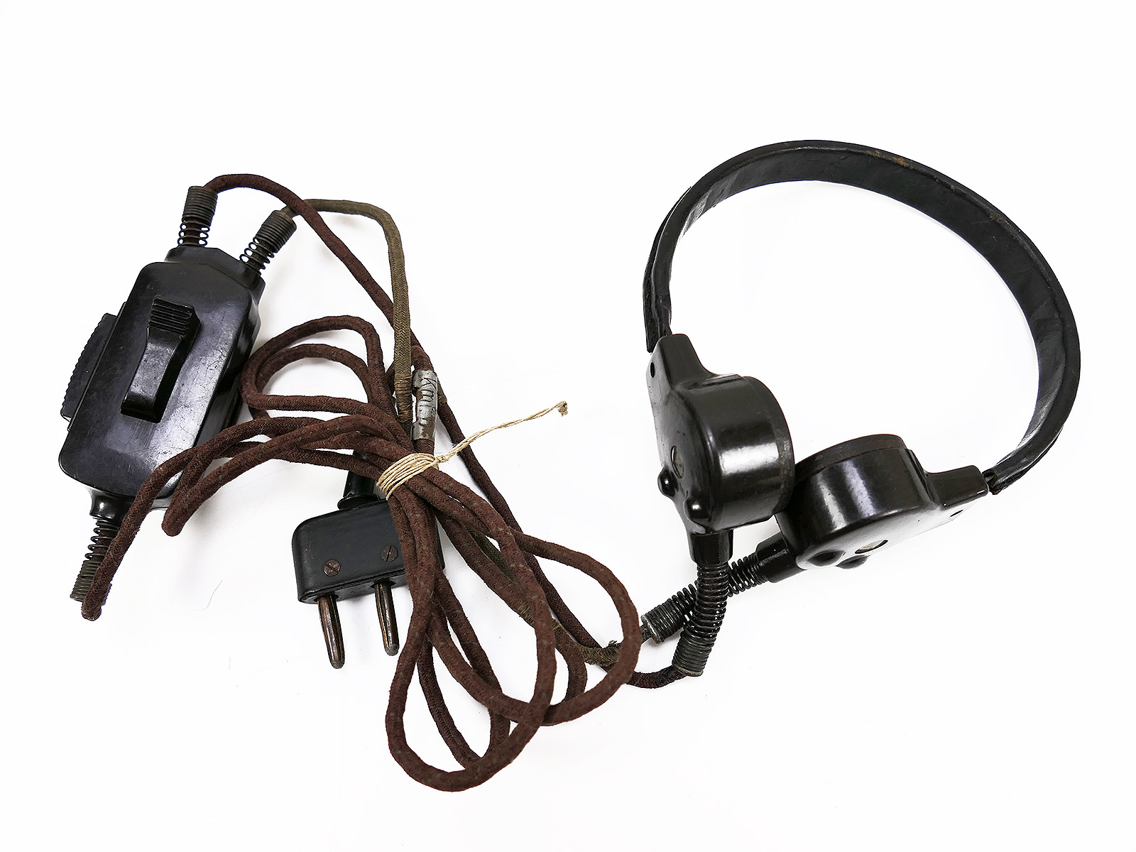 Wehrmacht Waffen-SS tank throat microphone with selector switch, control box and radio #2