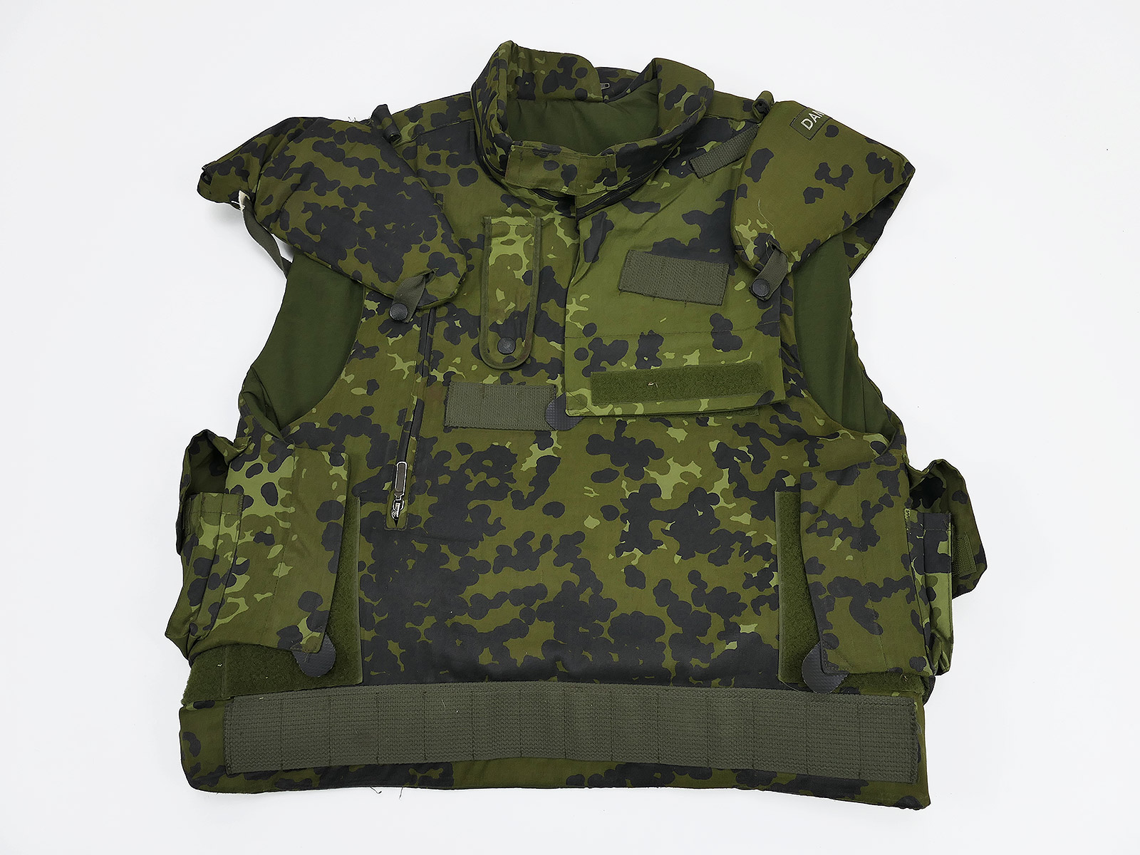 #2/ Danish Desert Fragmentation Protective Vest Woodland MEDIUM with Softshell - Fragmentation Protective Vest Denmark