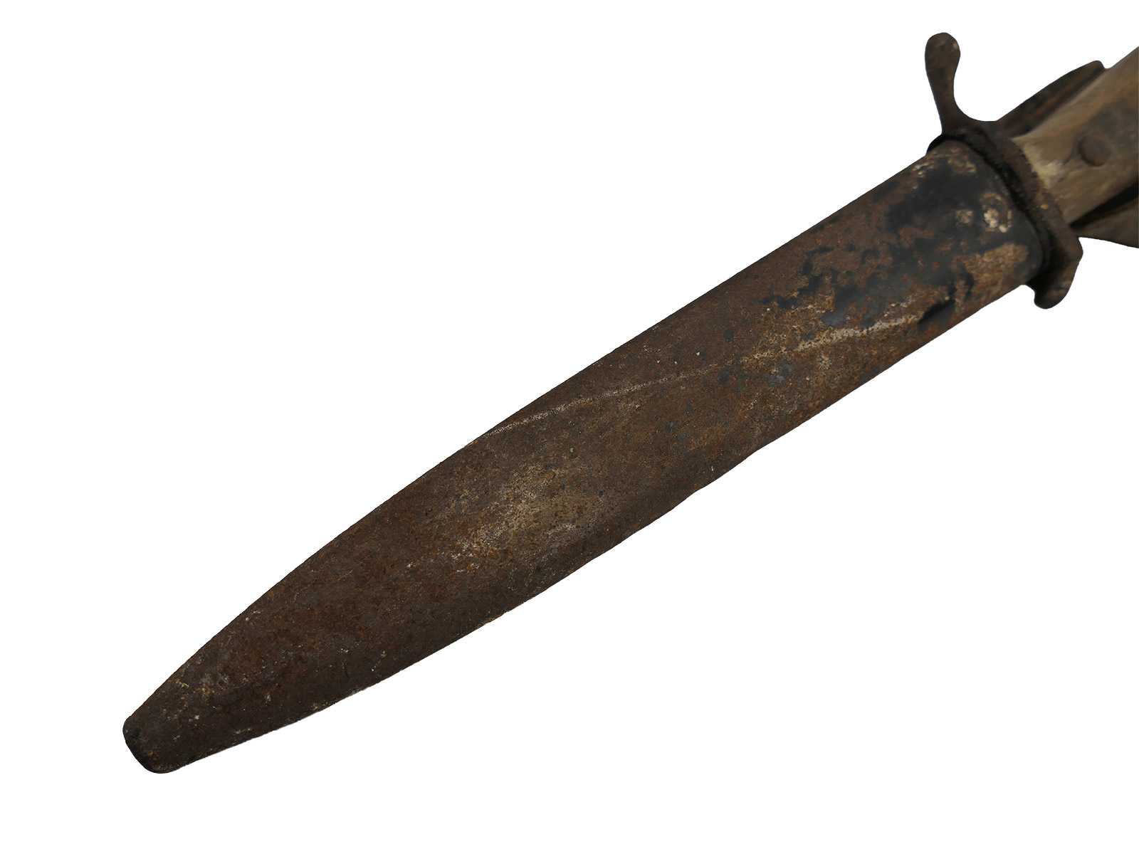 WK1 trench dagger with ERN mark, Rhineland razor factory, COLLECTION BATTLE WORN