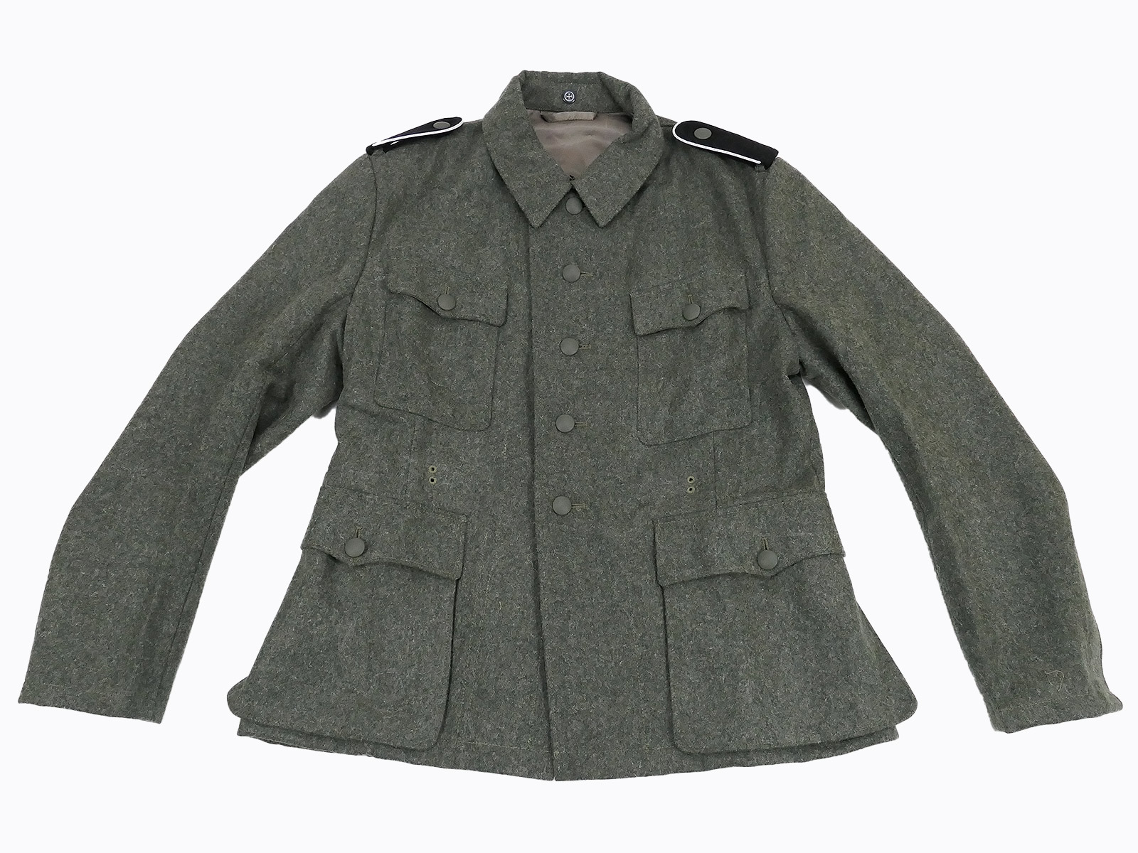 P1634930 Waffen SS M42 field blouse (2-hole) uniform field jacket *curved pocket flap*