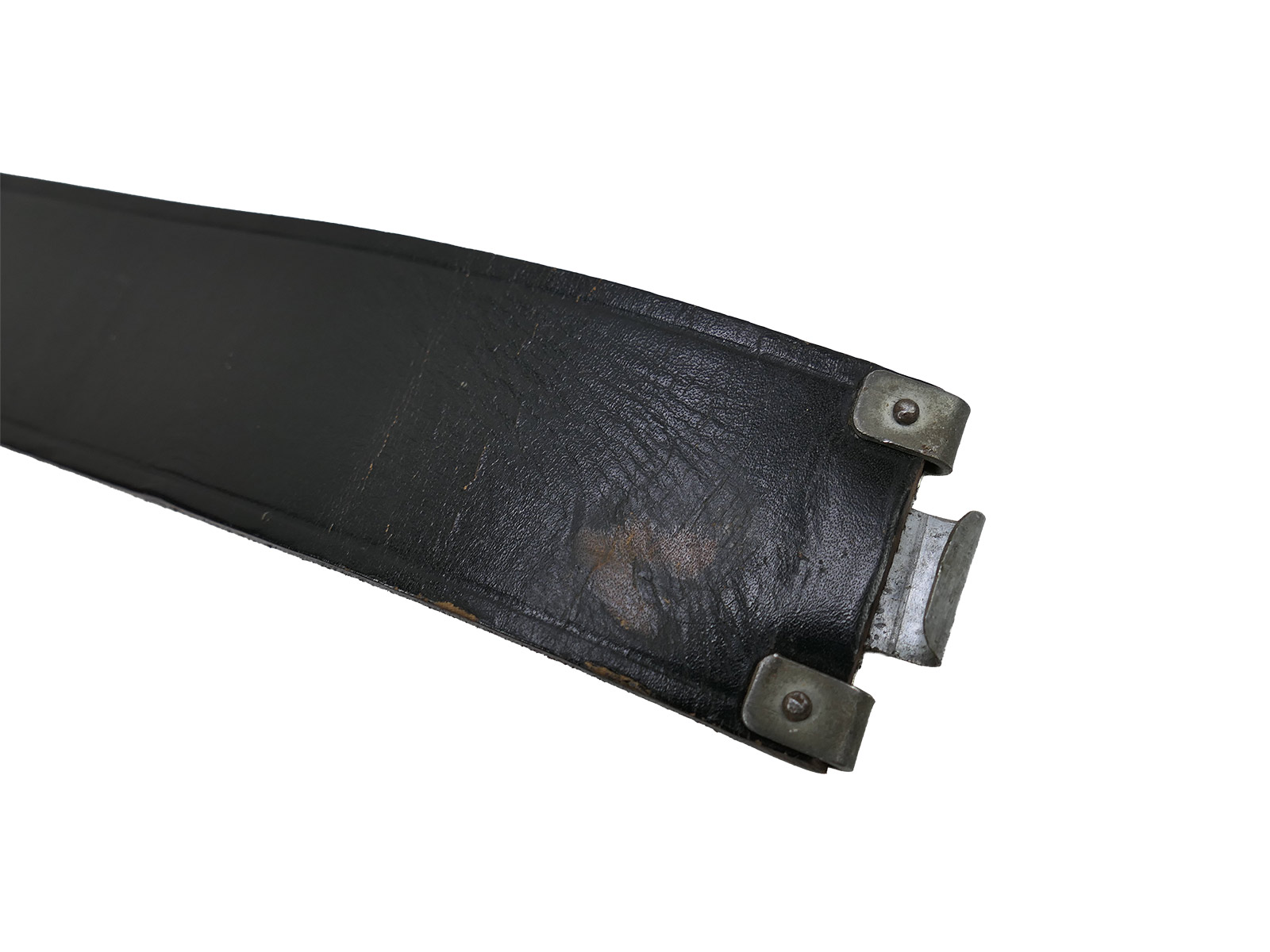 One-off WK1 Prussian belt / belt strap – leather belt, 110 cm, with ‘God be with us’ buckle