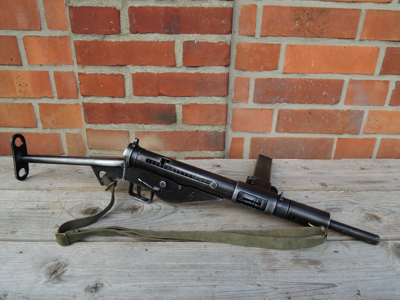 Sten MP MKII + Carrying strap Machine pistol antique Deco model Movie weapon
