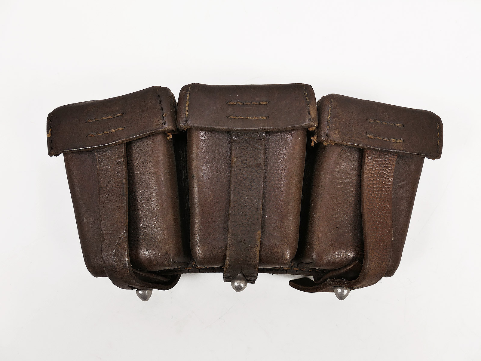 #G carbine K98 3 cartridge pouch BRAUN ORIGINAL with manufacturer Luftwaffe / Tropen / Afrikakorps