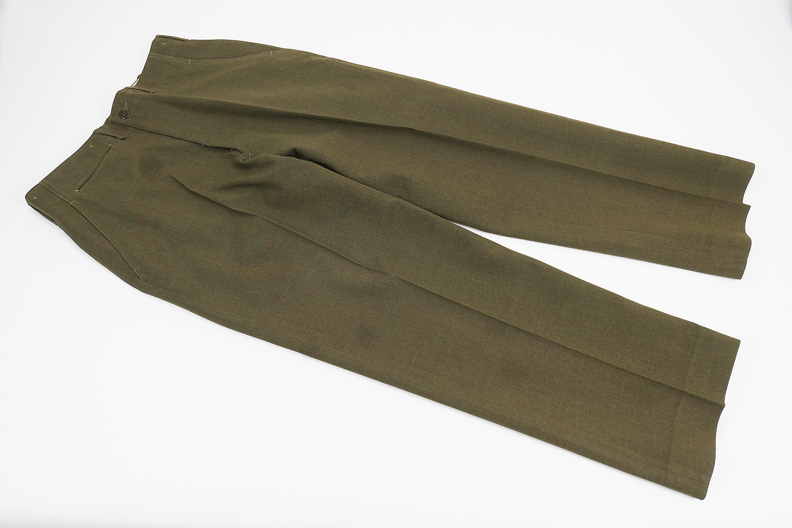 P1540308 US Field Trousers Trousers Field Wool Serge O.D.33 Uniform Trousers Field Trousers W33xL31 with measurements