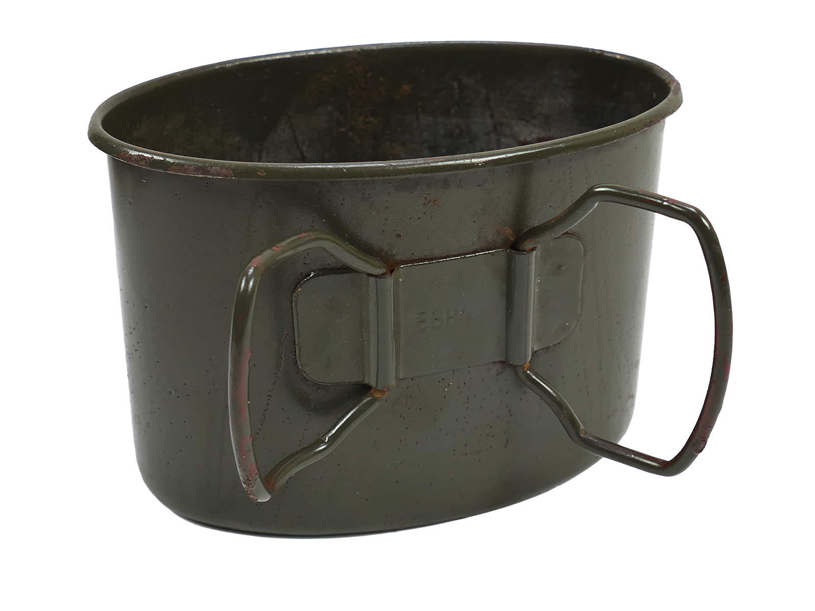 Wehrmacht MN42 canteen with steel cup – TOP COLLECTION, BATTLE-WORN