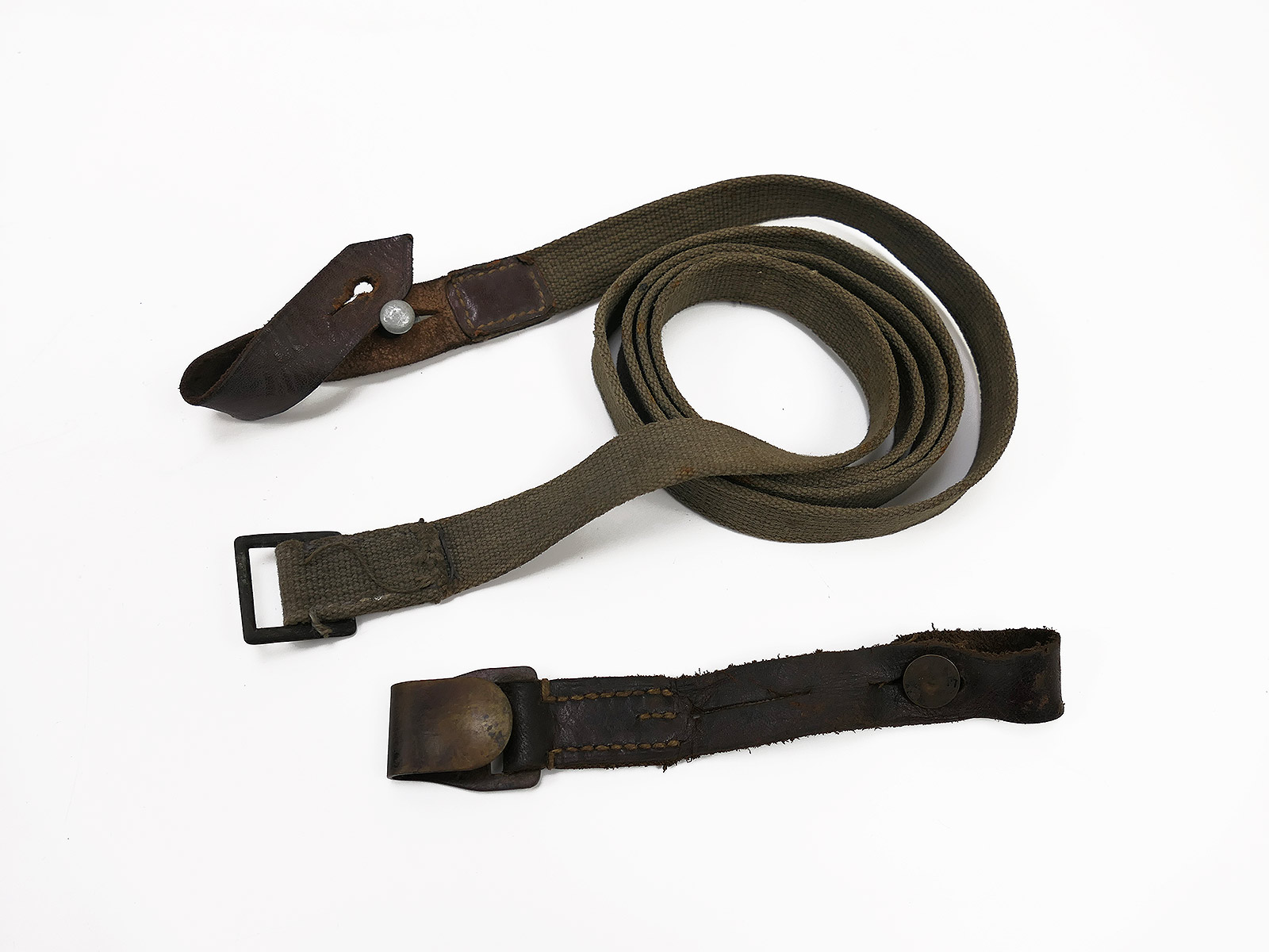 SET original long strap gas mask box long + short strap leather gas mask box