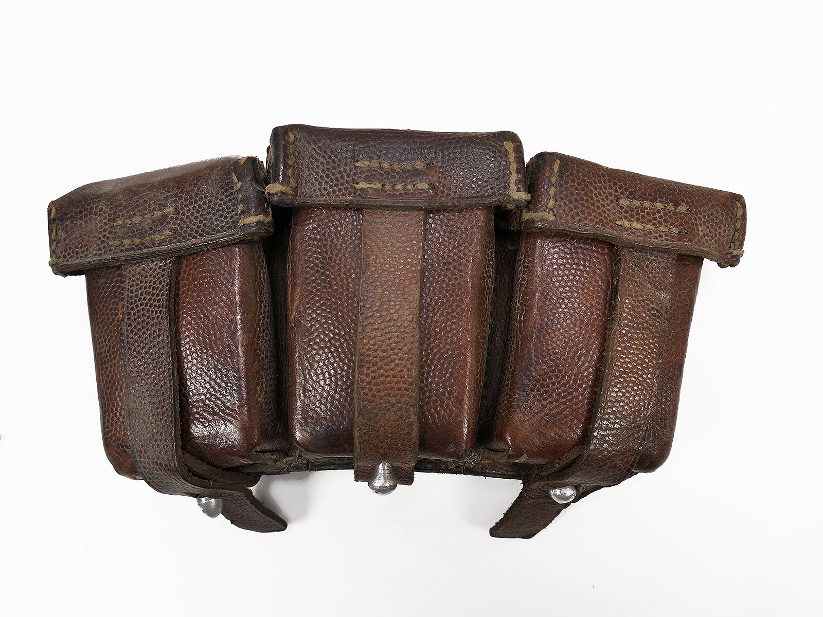 #A carbine K98 3 cartridge pouch BRAUN ORIGINAL with manufacturer Luftwaffe / Tropen / Afrikakorps #A carbine K98 3 cartridge pouch BRAUN ORIGINAL with manufacturer Luftwaffe / Tropen / Afrikakorps