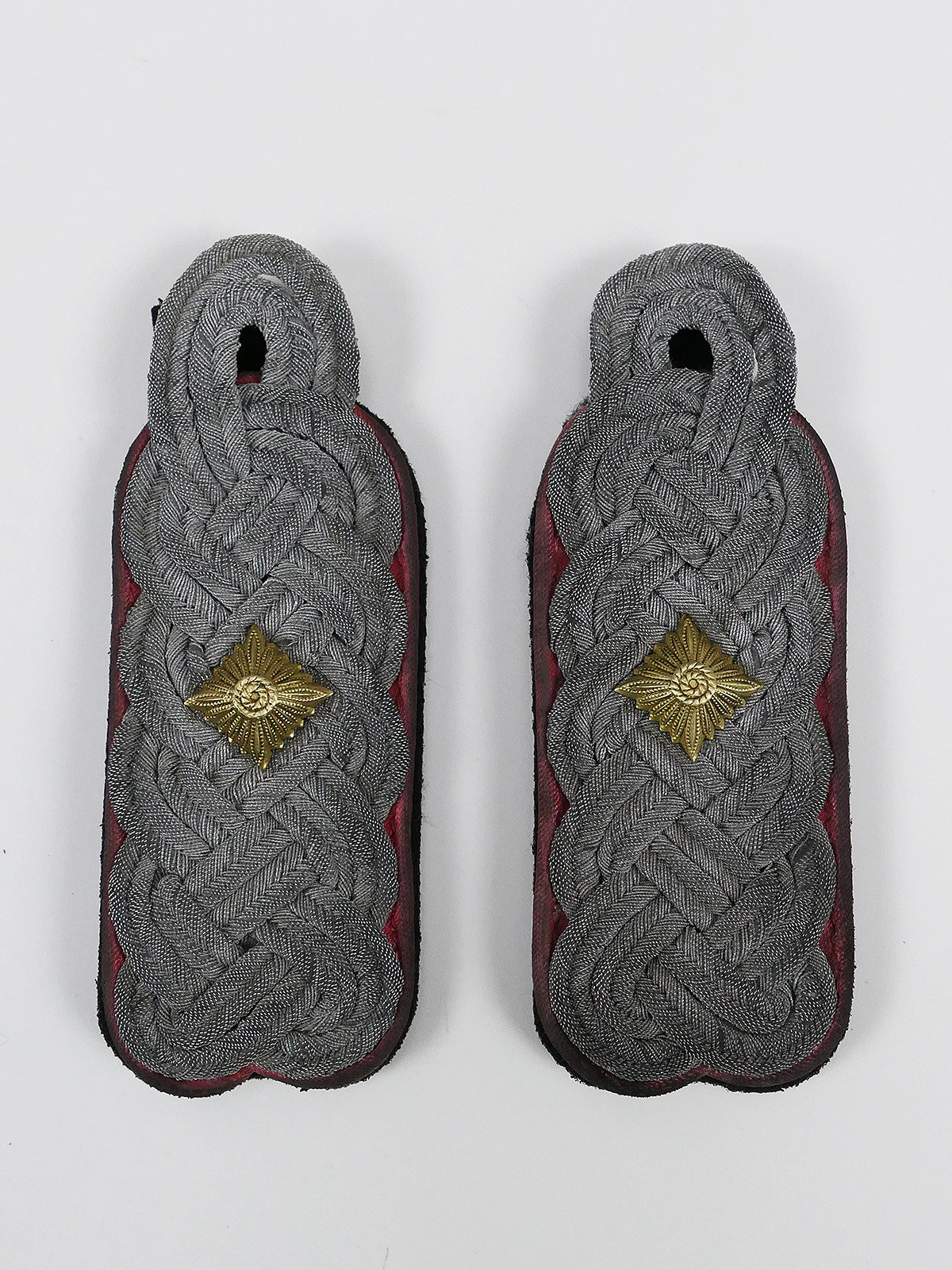 Waffen SS epaulettes Obersturmbannführer Panzer shoulder boards