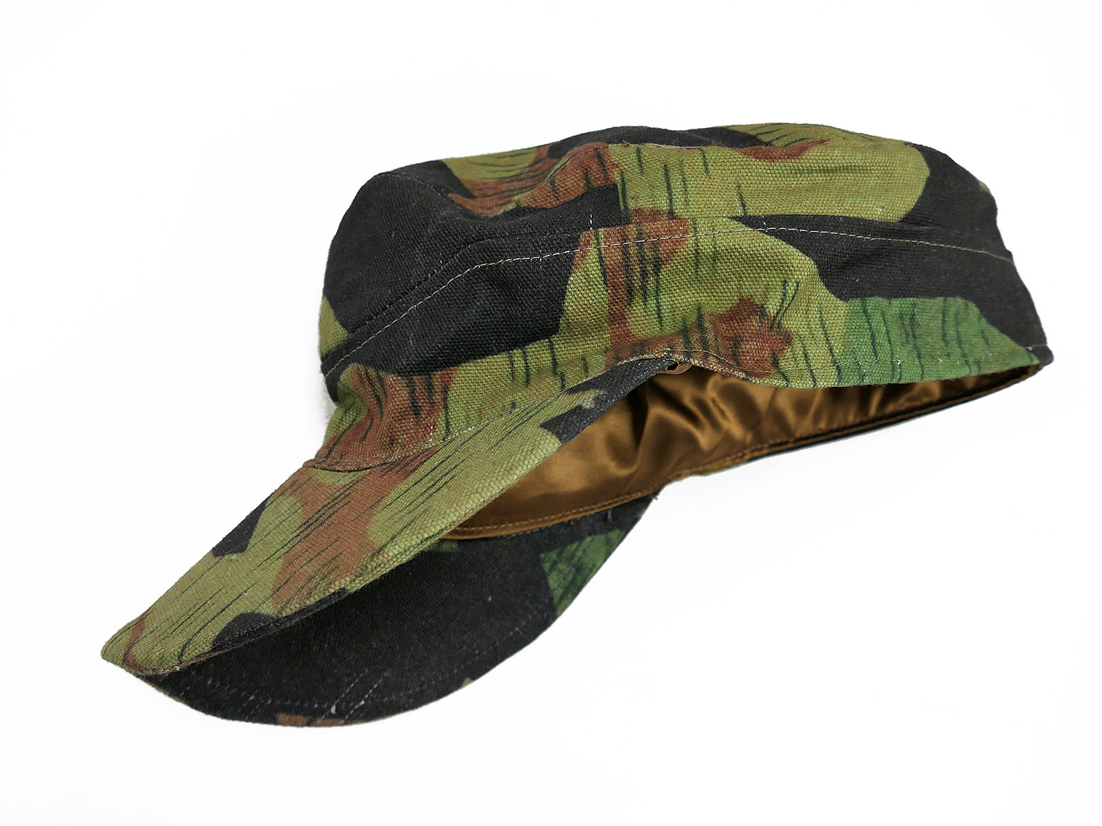 Late War camouflage cap, field cap, size 58, ‘Carbon Overprint’ camouflage overprint