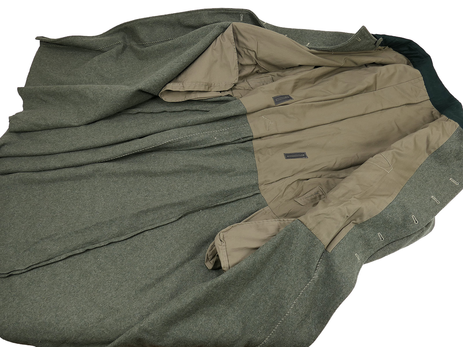 Wehrmacht M36 winter greatcoat, size 58 (XXL), with early epaulettes, 3rd Company  BATTLE WORN