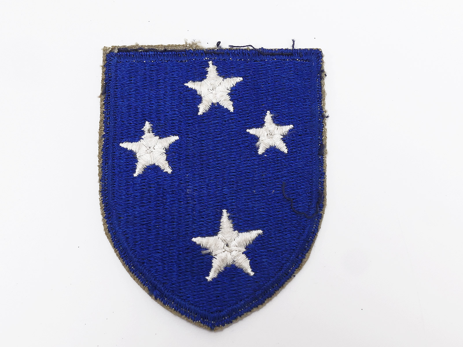 US ARMY Vintage WW2 Insignia Badge Uniform Patch 93rd Infantry Division Cut Edge