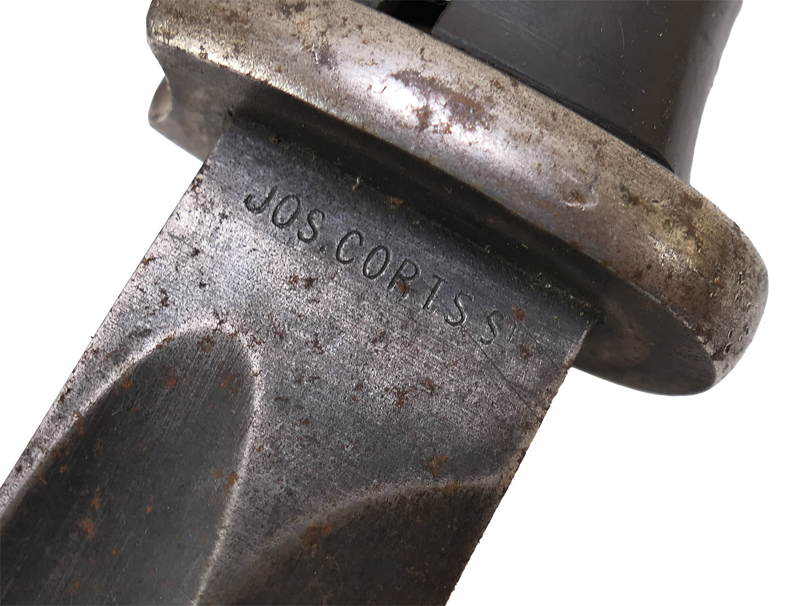 Wehrmacht M84/98 bayonet by Jos Corts, 1940 K98 carbine / fixed bayonet with scabbard, BATTLE-WORN
