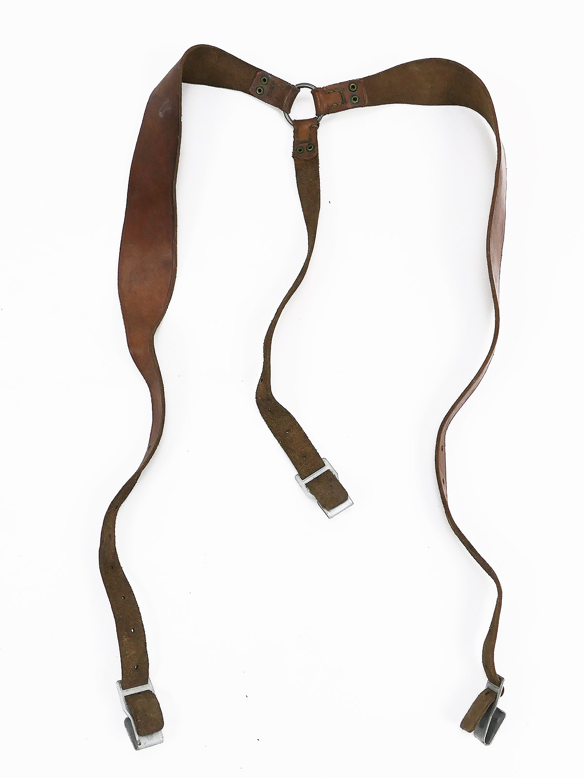 P1657962 #C type Luftwaffe Y-strap leather belt carrying aid paratrooper officer