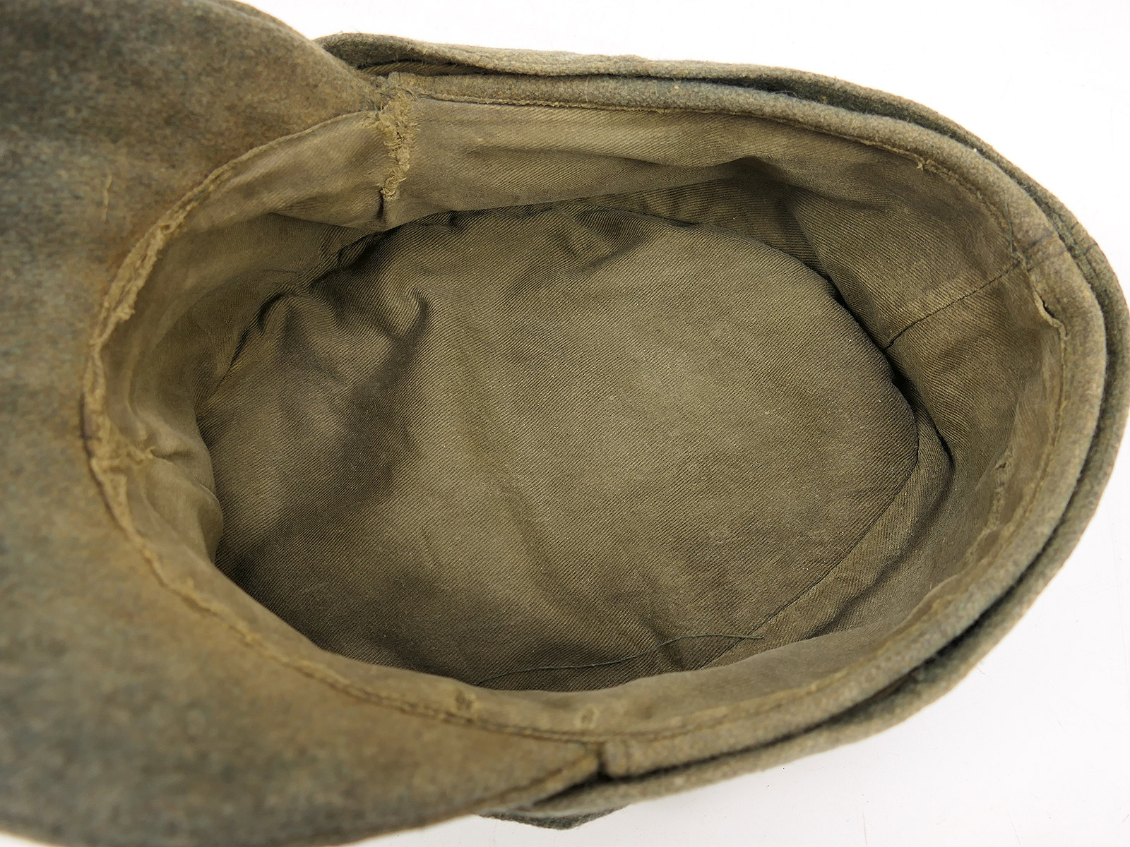 Army M43 field cap, FADE OUT, size 57, with original trapezoid detailing – COLLECTION