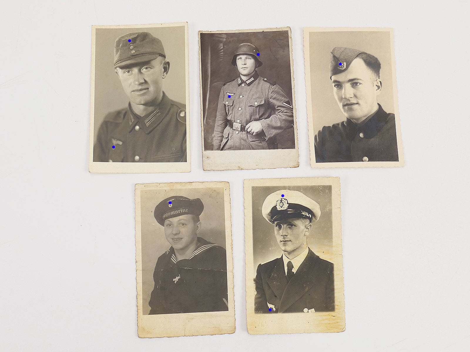 5x Portrait Postcards / PK MIX: Young Soldiers