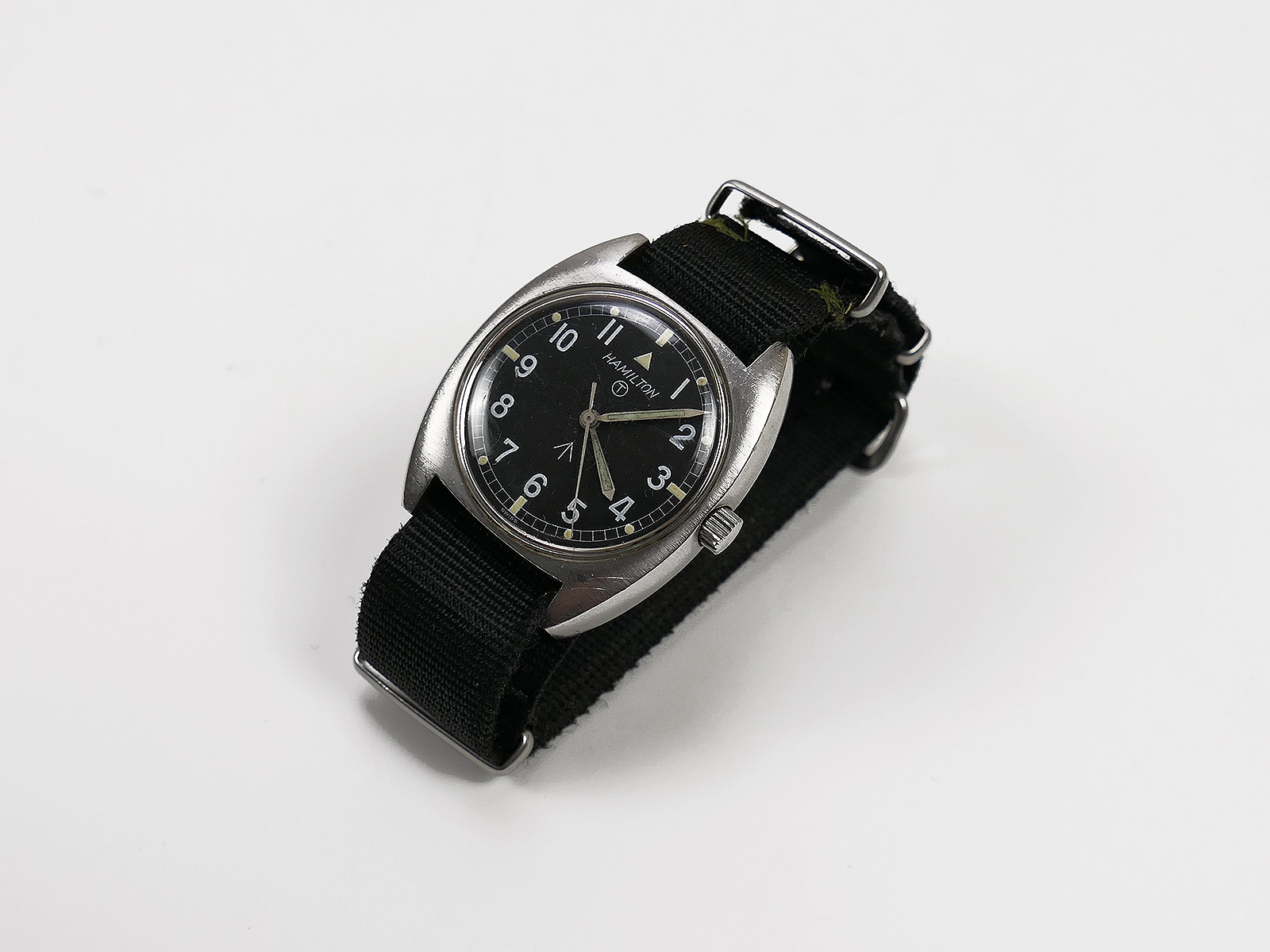 #2# Vintage Wrist Watch British Army Issue 8672/73 Hamilton W10 Military Watch 1973 Wristwatch Watch military watch