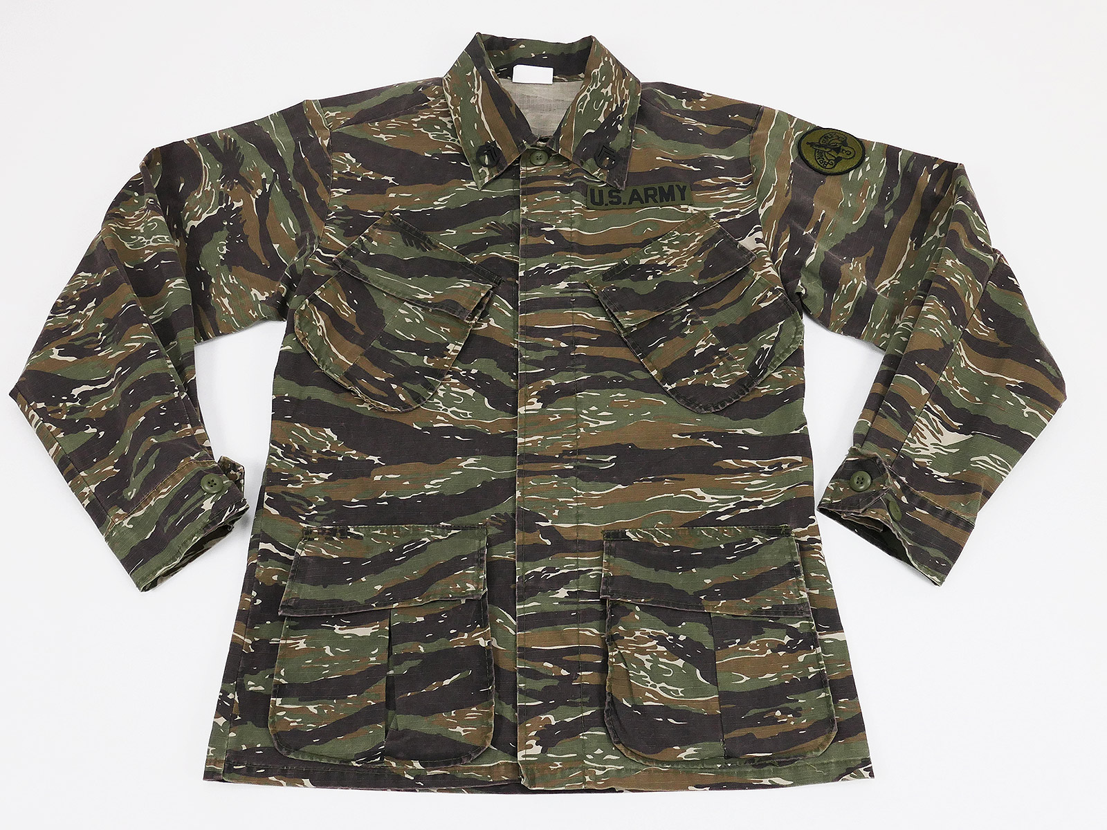 US Army Jungle Trousers Field Jacket Tiger Stripe Camouflage Jacket Vietnam Fostex Size Small