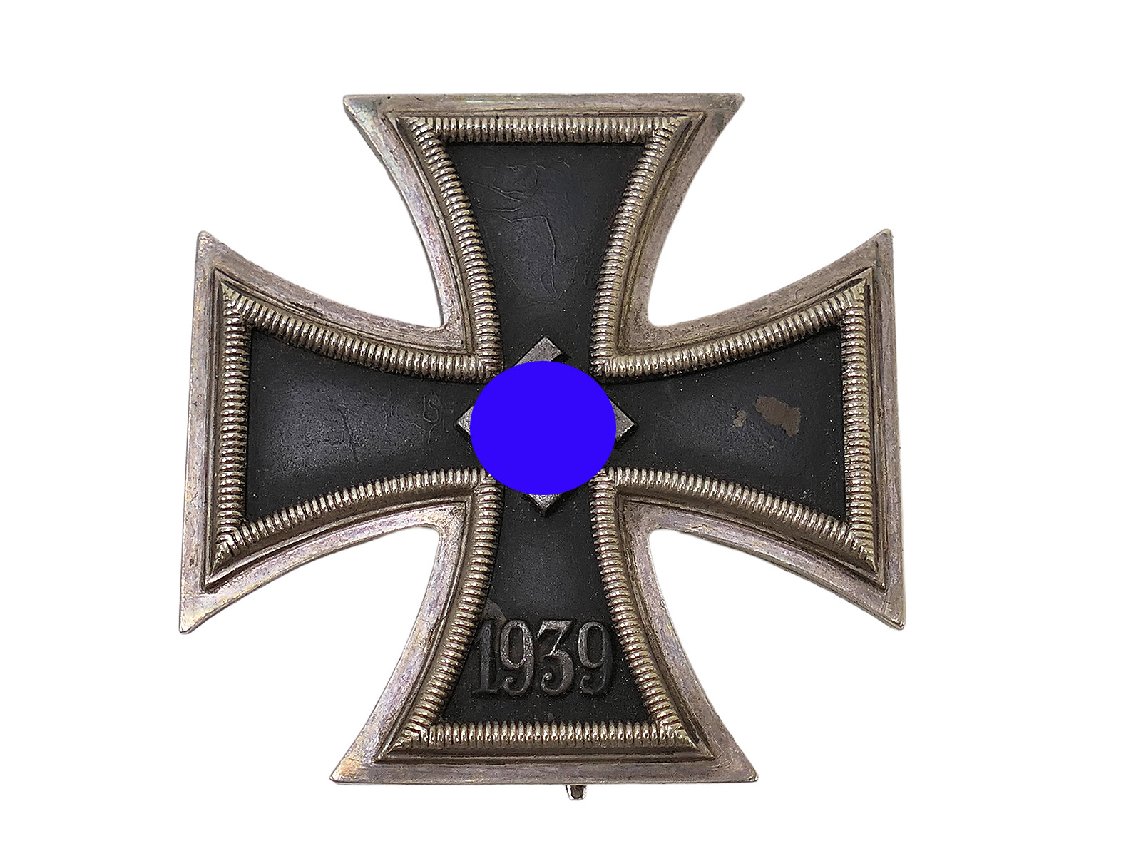 Original WW2 Iron Cross 1st Class 1939 EK1 on pin
