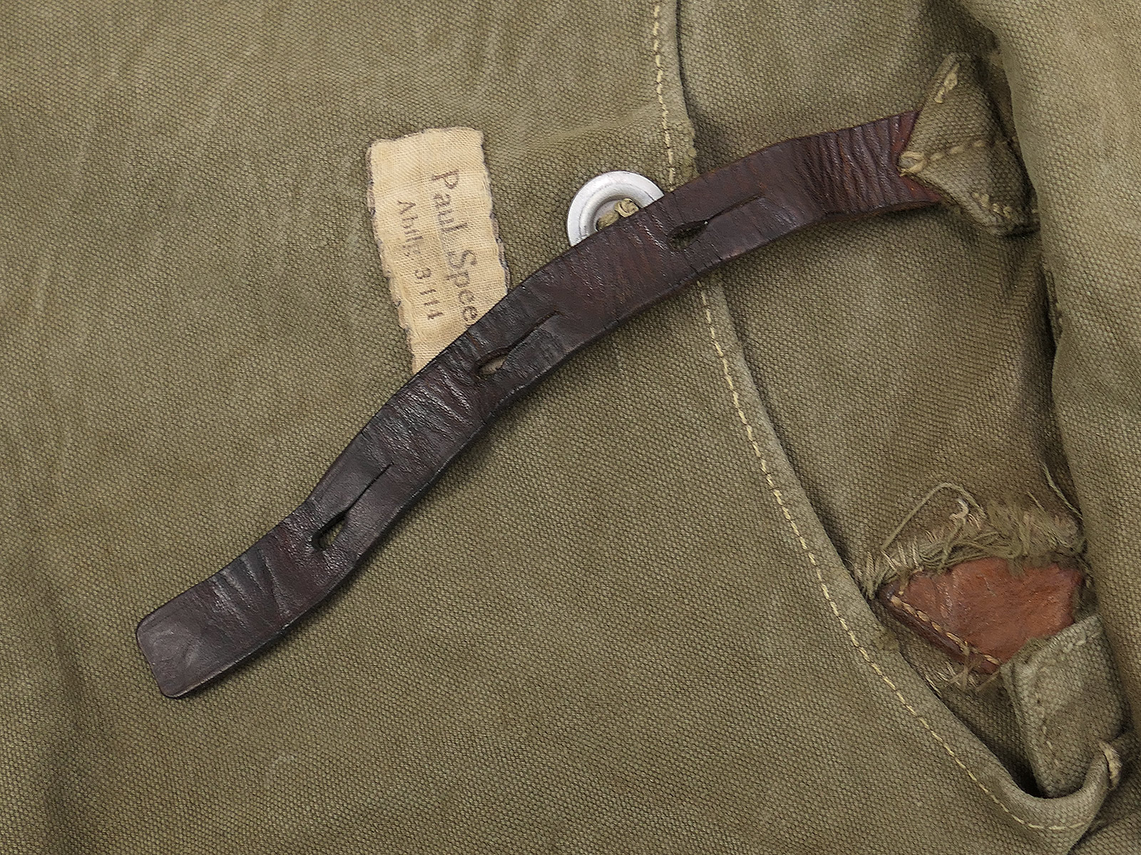 WW2 Original  RAD bread bag, 1936? Reich Labour Service, with name label – COLLECTION