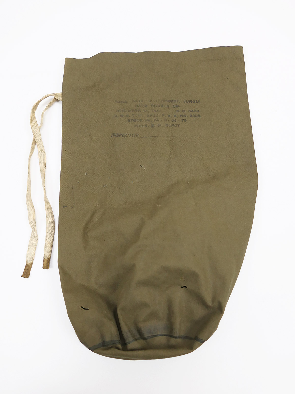 US ARMY Bags Food Waterproof Jungle 1943? small waterproof bag / sack