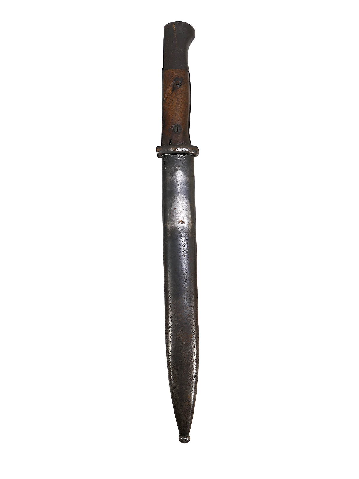 Wehrmacht M84/98 S/174 bayonet, 1937 K98 carbine / sidearm with scabbard, BATTLE-WORN